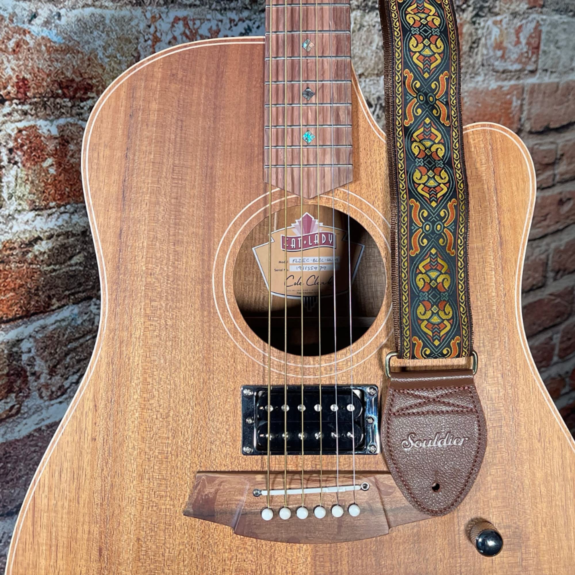 Souldier GS0251NM05WB - Handmade Seatbelt Guitar Strap for Bass, Electric or Acoustic Guitar, 2 Inches Wide and Adjustable Lengt