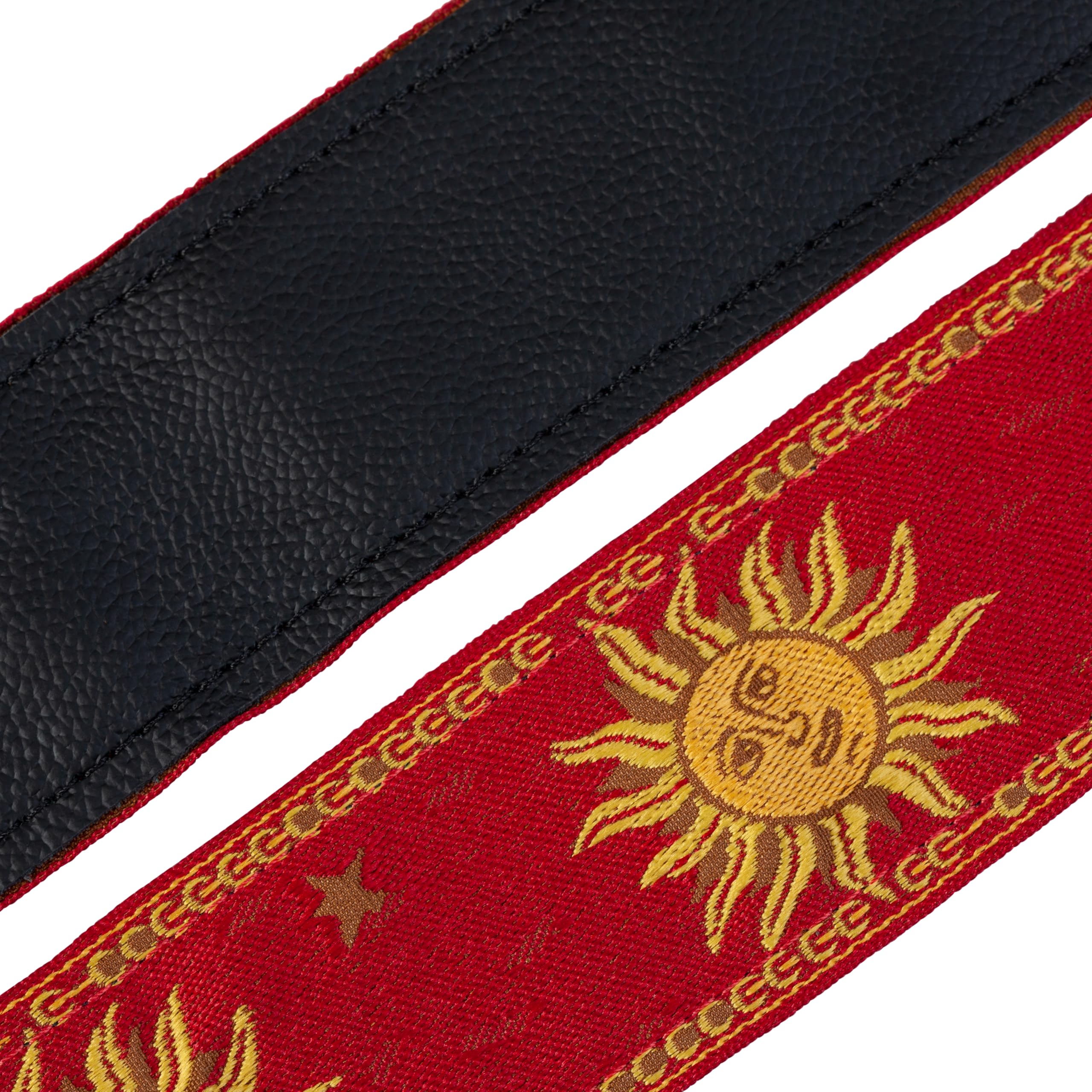 Levy's Leathers Guitar Strap (MPJG-Sun-RED)