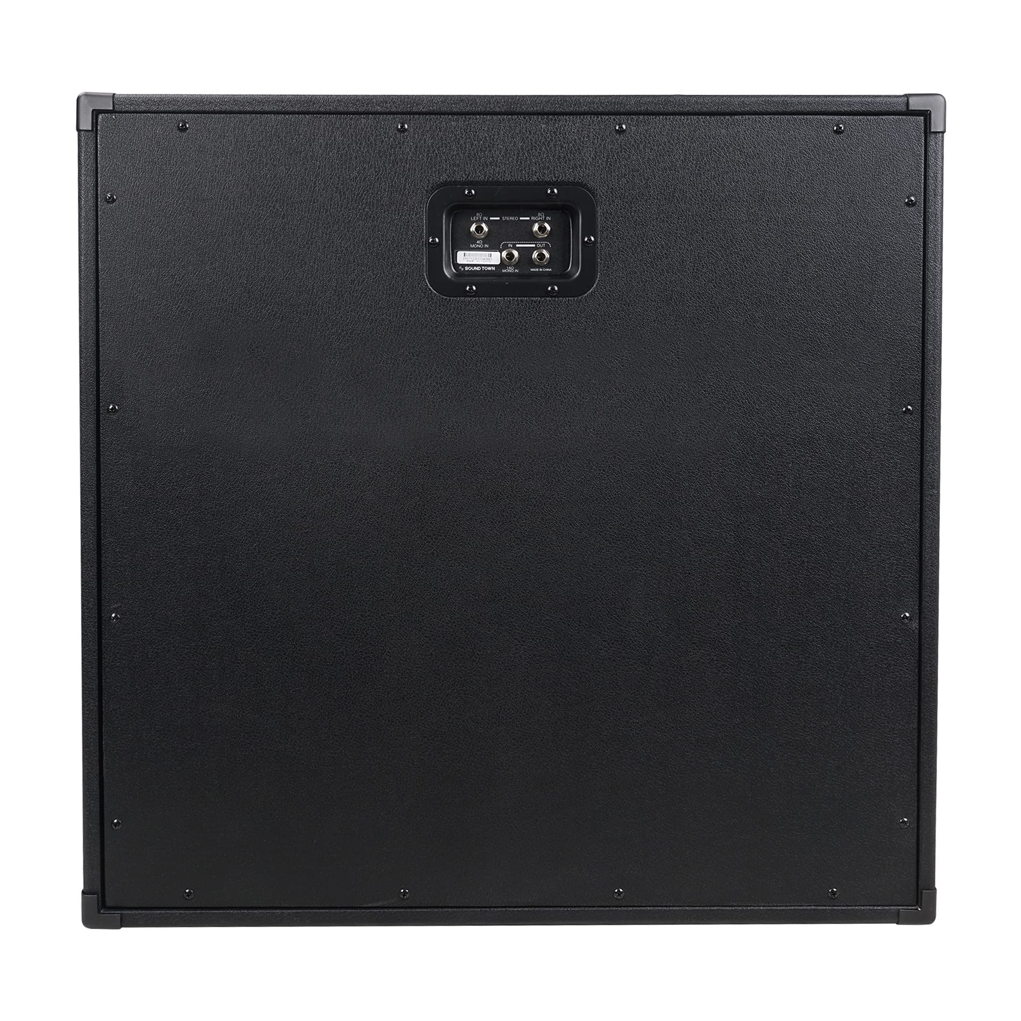 Sound Town 4 x 12 260W Guitar Speaker Cabinet, Birch Plywood, Black Tolex, Wheat Cloth Grille (GUC412BK)