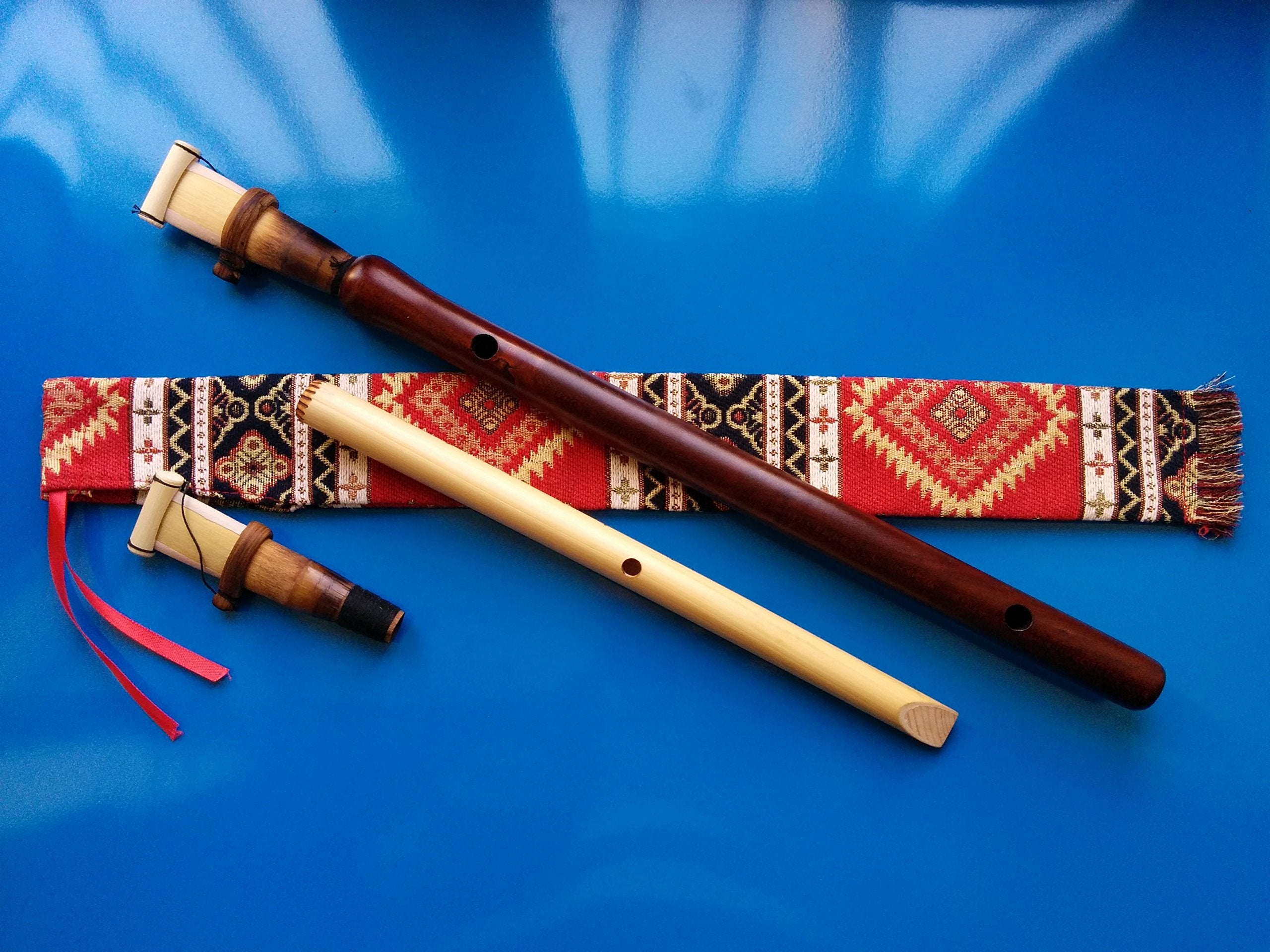 Theodoros Armenian Duduk, A Key, Apricot Wood, Intermediate, with Case, 2 Reeds & Instruction