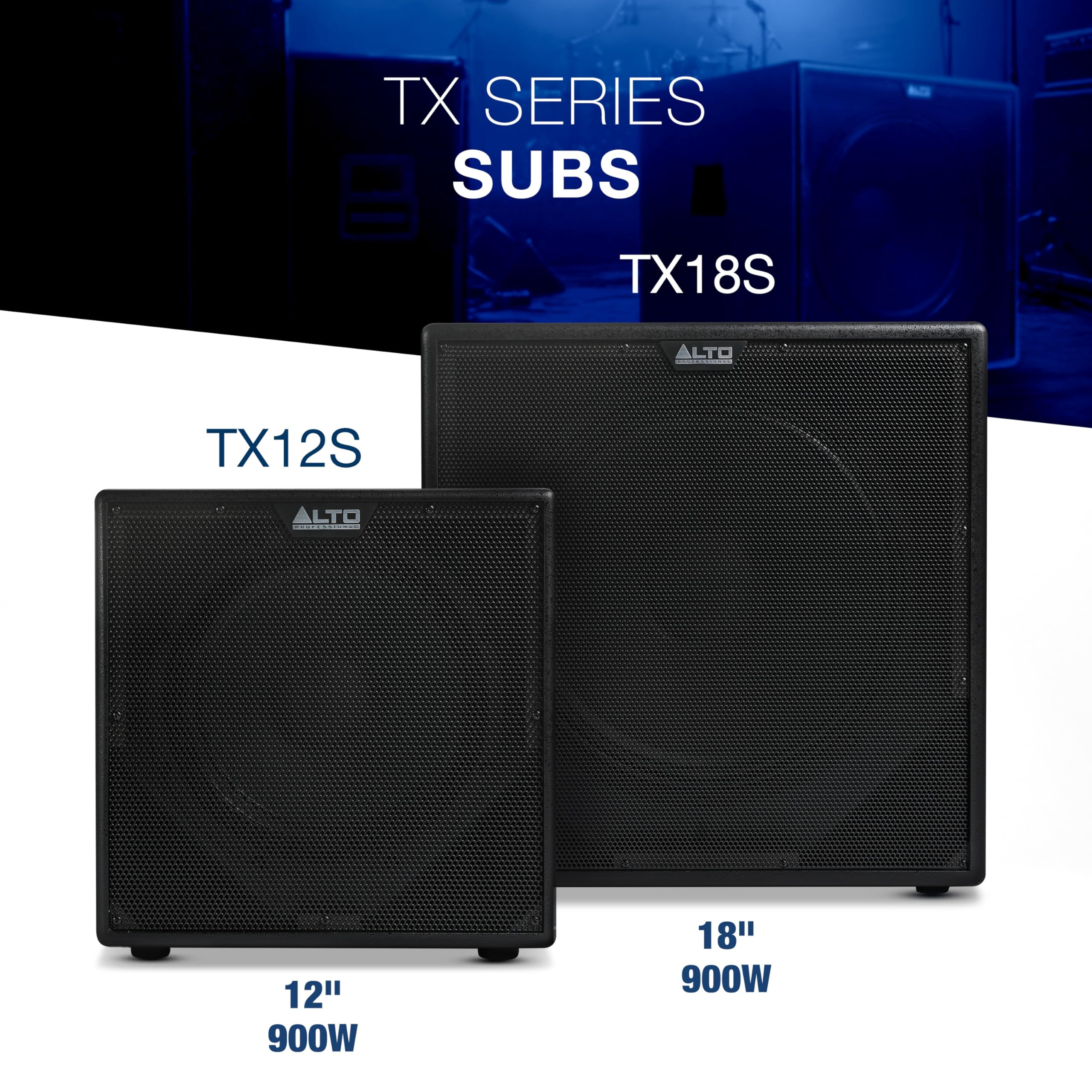 ALTO TX18S - 900W 18-inch Subwoofer, DSP-Enhanced Powered PA Speaker with 3-inch Voice Coil, Superior Bass, Easy Setup