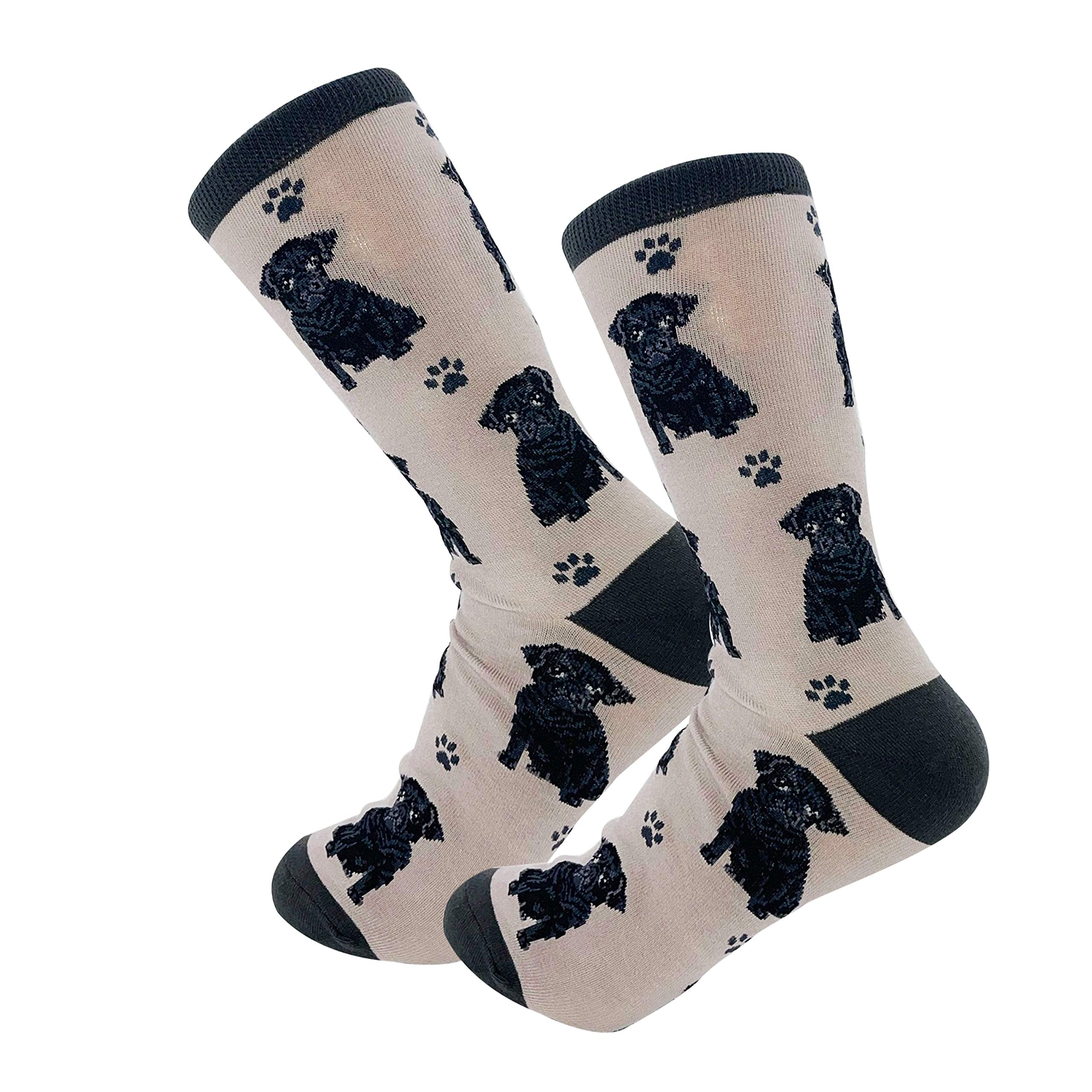 Pet Lover Socks - Fun - All Season - One Size Fits Most - For Women And Men - Dog Gifts (Black Pug)