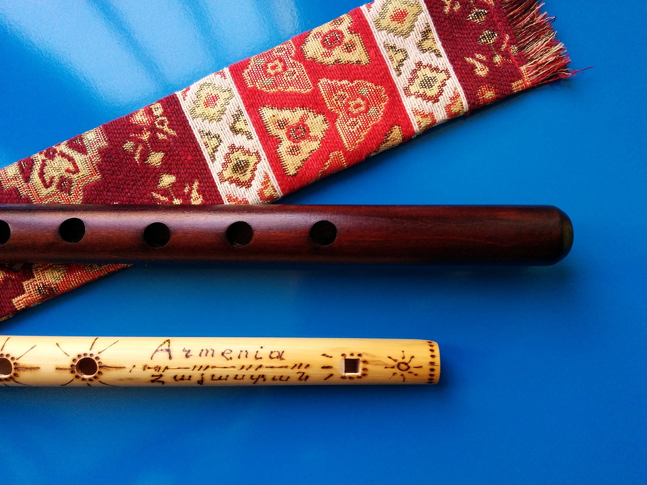 Theodoros Armenian Duduk, A Key, Apricot Wood, Intermediate, with Case, 2 Reeds & Instruction