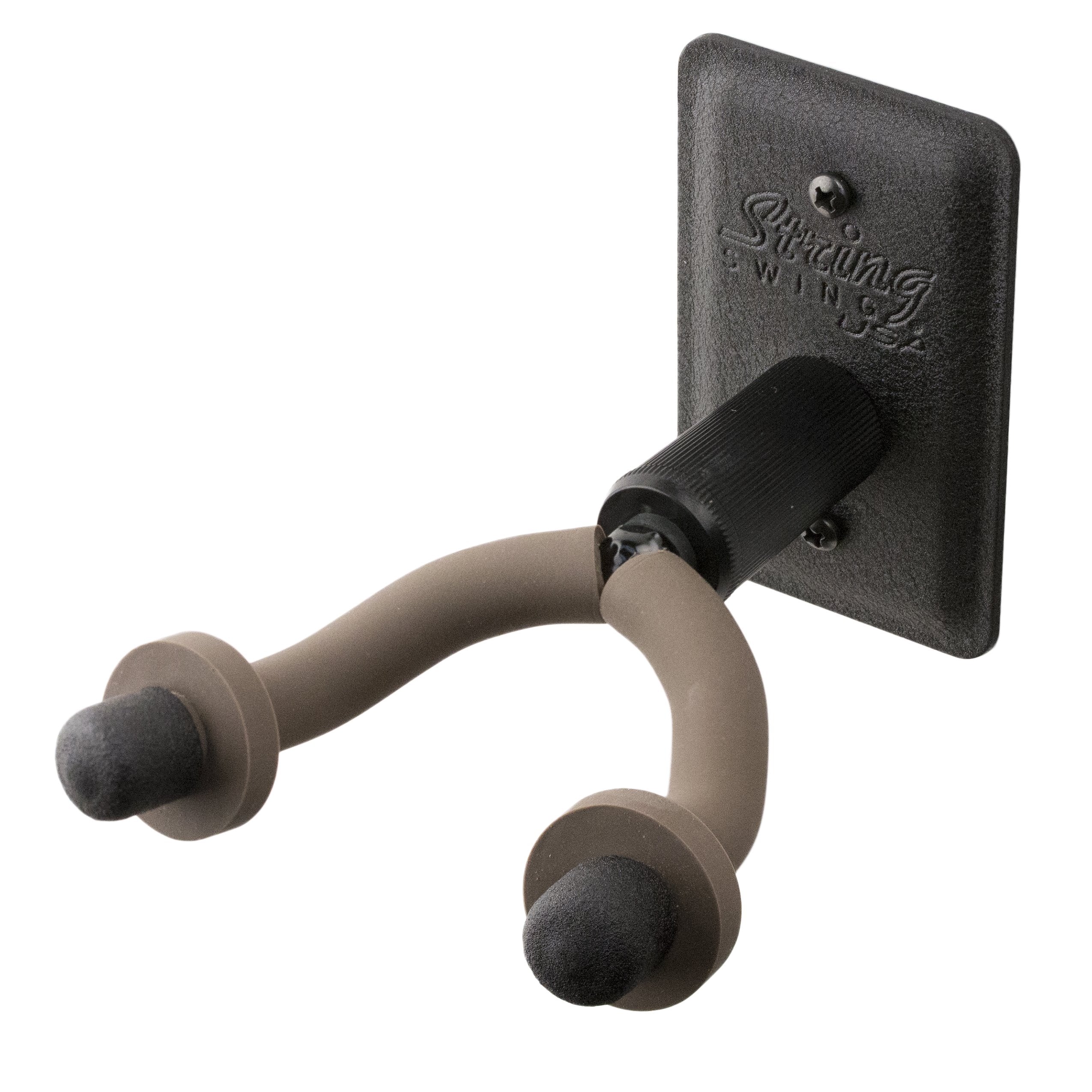 String Swing Metal Guitar Wall Mount For Classical Guitars - Home And Studio Hanger Bcc11W (Black)