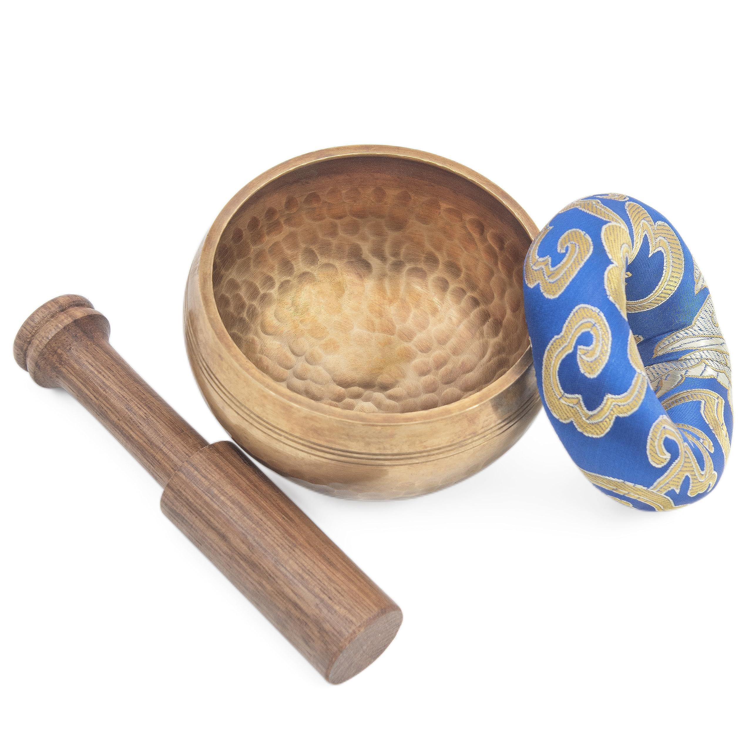 Tibetan Singing Bowl Set - Authentic Cuencos Tibetanos for Sound Healing, Meditation & Chakra Balancing - Includes Random Color 