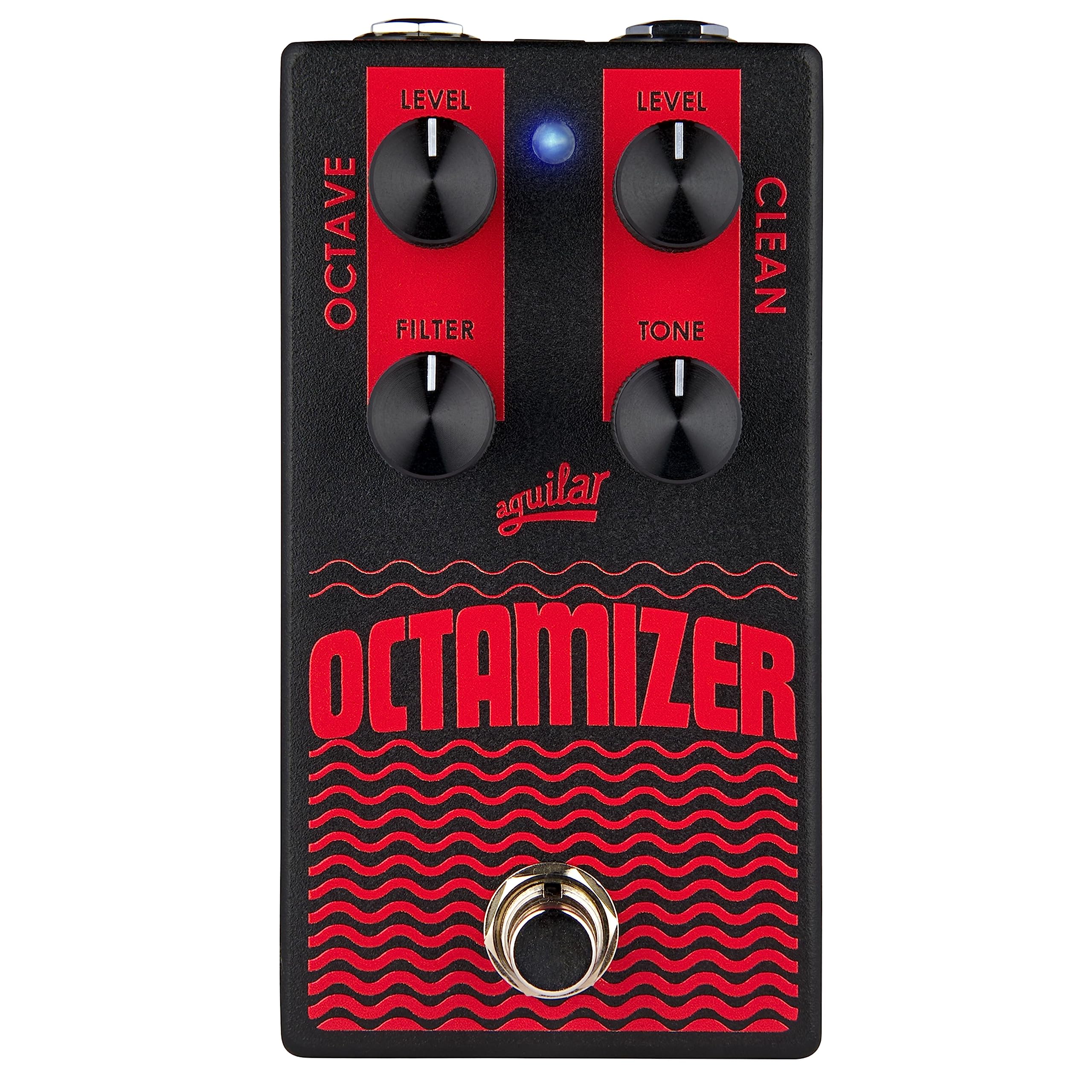Aguilar Octamizer V2 Bass Octave Effect Pedal, Clean and Octave Sounds, and Independent Volume Controls