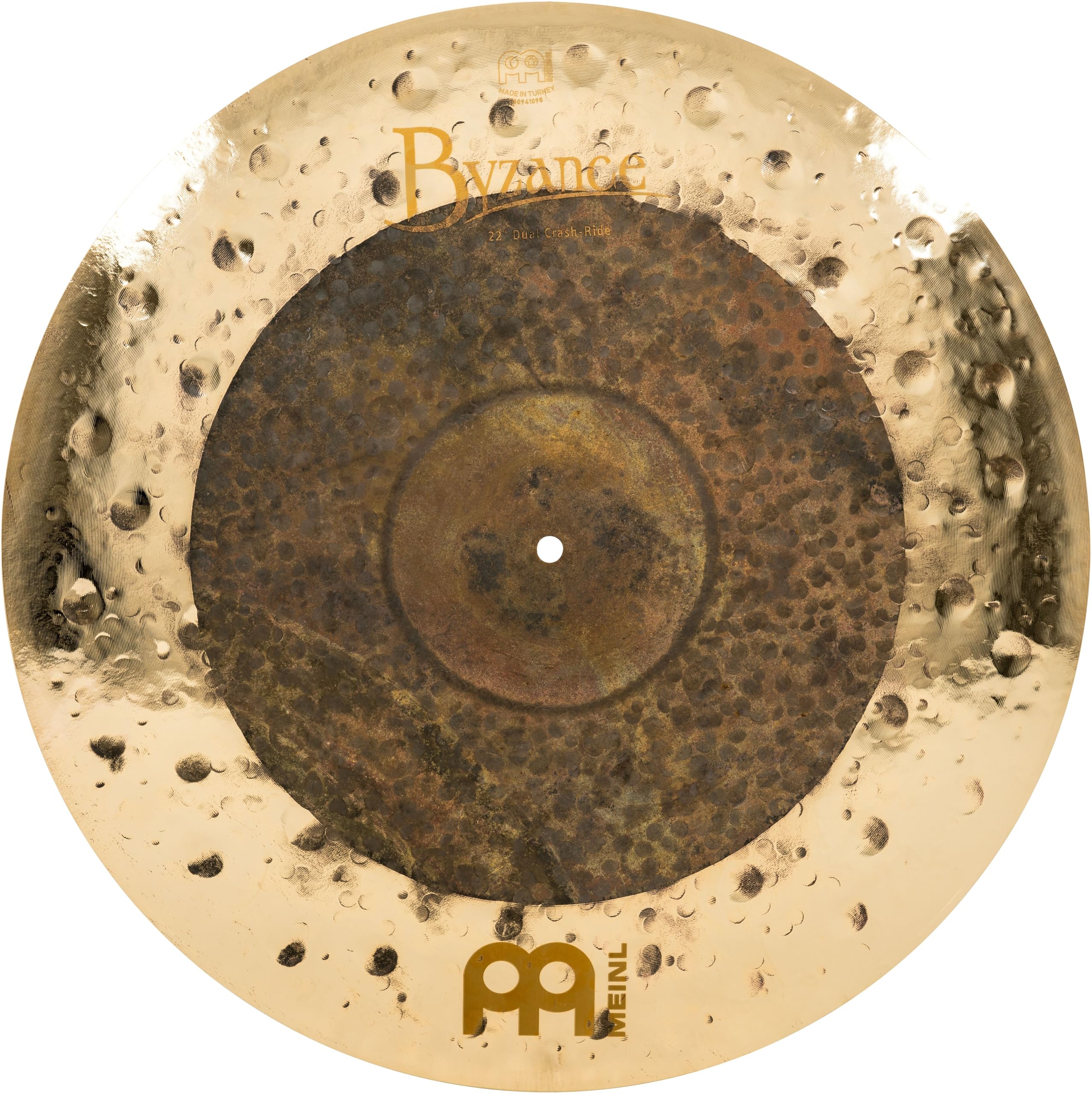 Meinl Cymbals Byzance Dual 22 Crash-Ride - MADE IN TURKEY - Hand Hammered B20 Bronze, 2-YEAR WARRANTY, inch (B22DUCR)