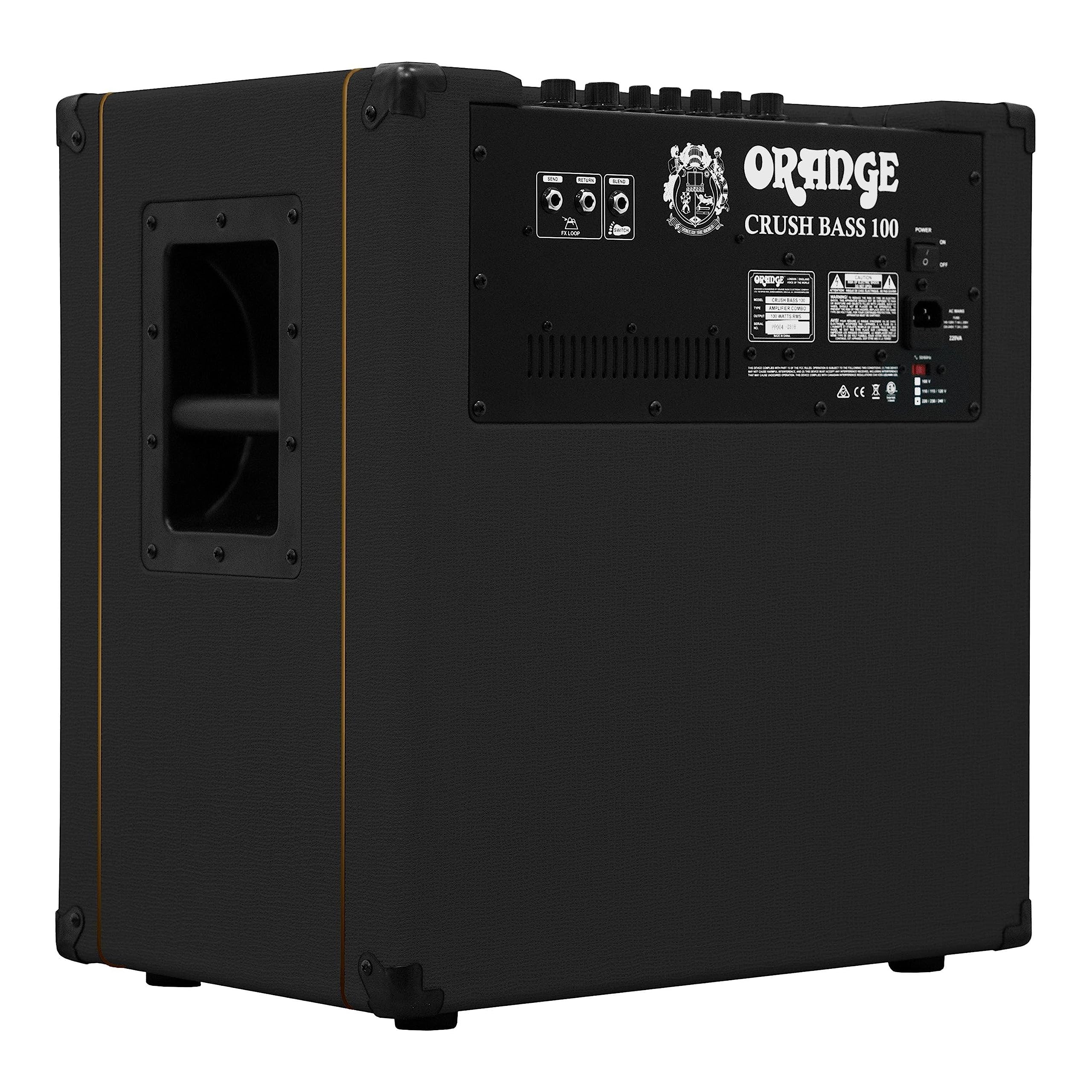 Orange Crush Bass 100W Bass Guitar Combo Amp, Black