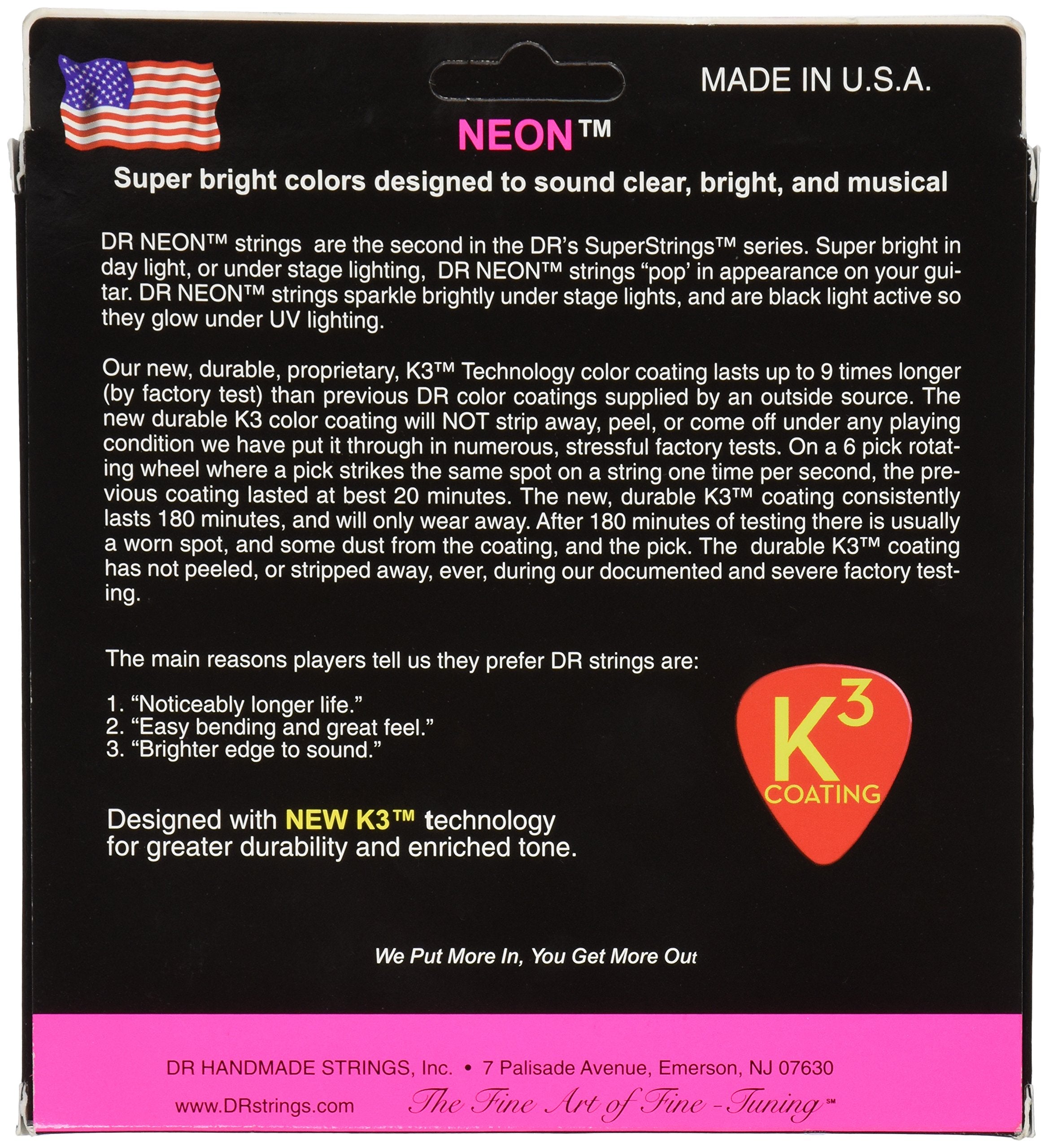 DR Strings HI-DEF NEON Bass Guitar Strings (NPB-40)