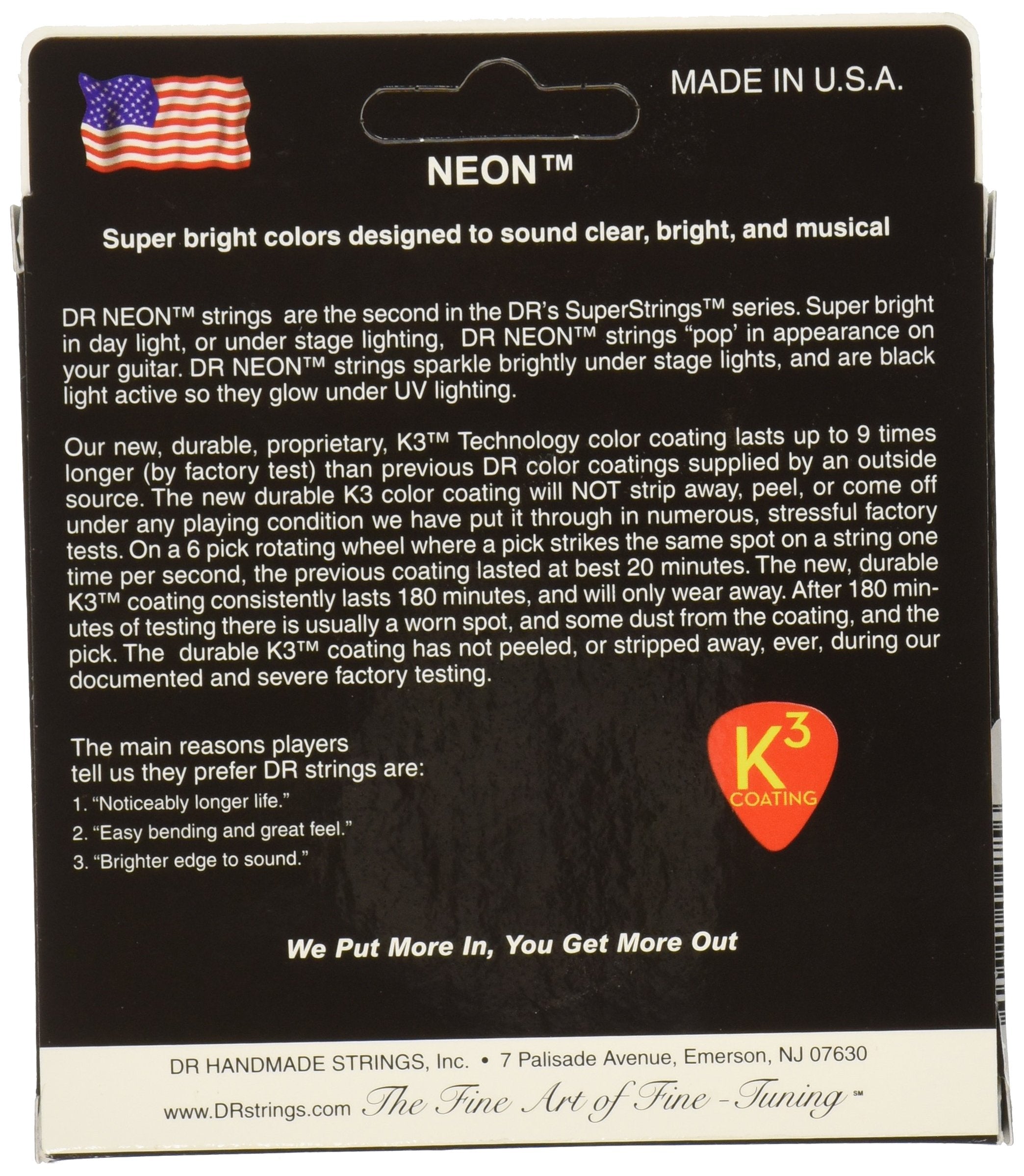 DR Strings HI-DEF NEON Electric Guitar Strings (NWE-11)