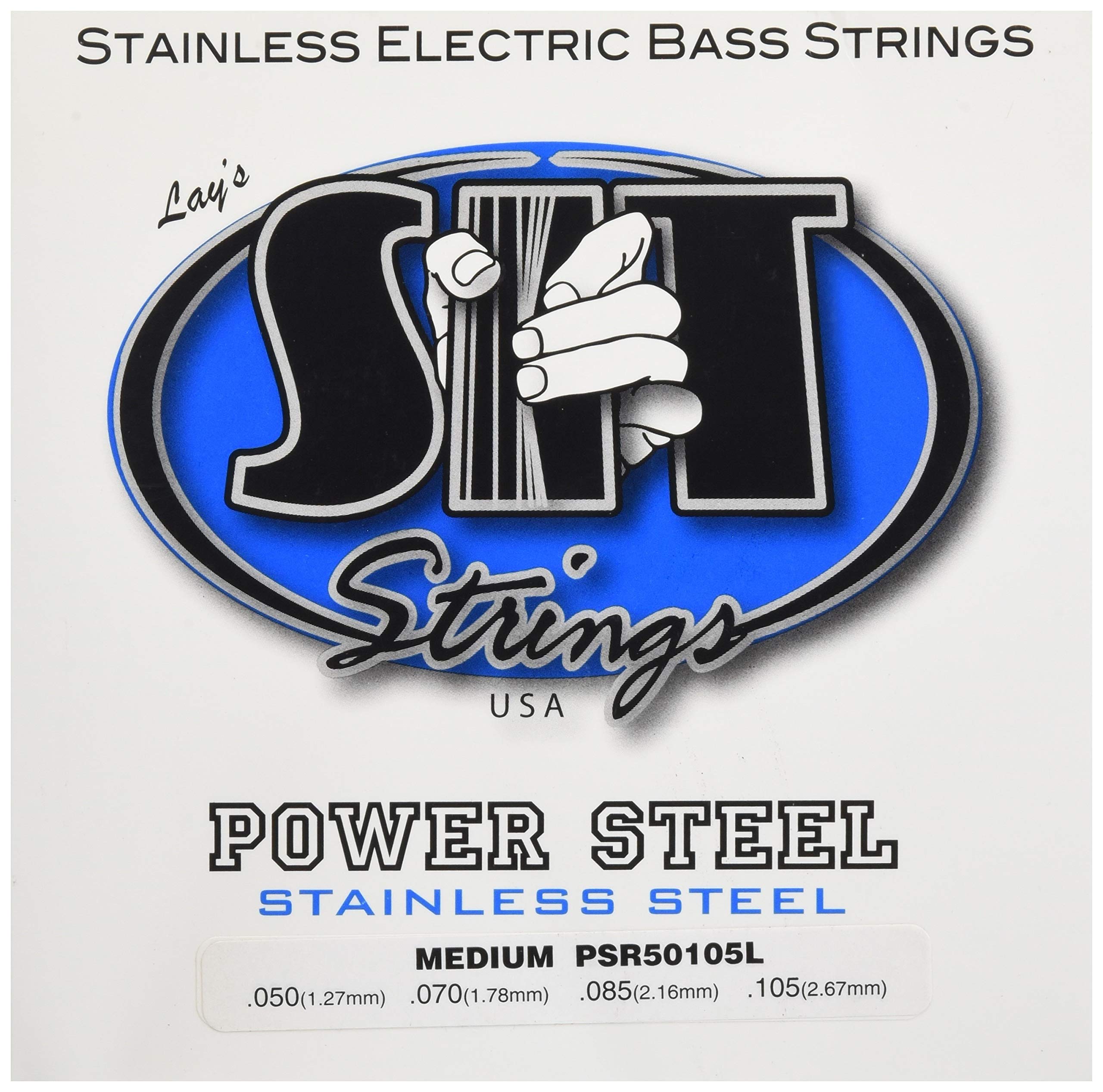 Sit Strings Psr50105L Stainless Steel Bass Guitar Strings, 4-String Medium