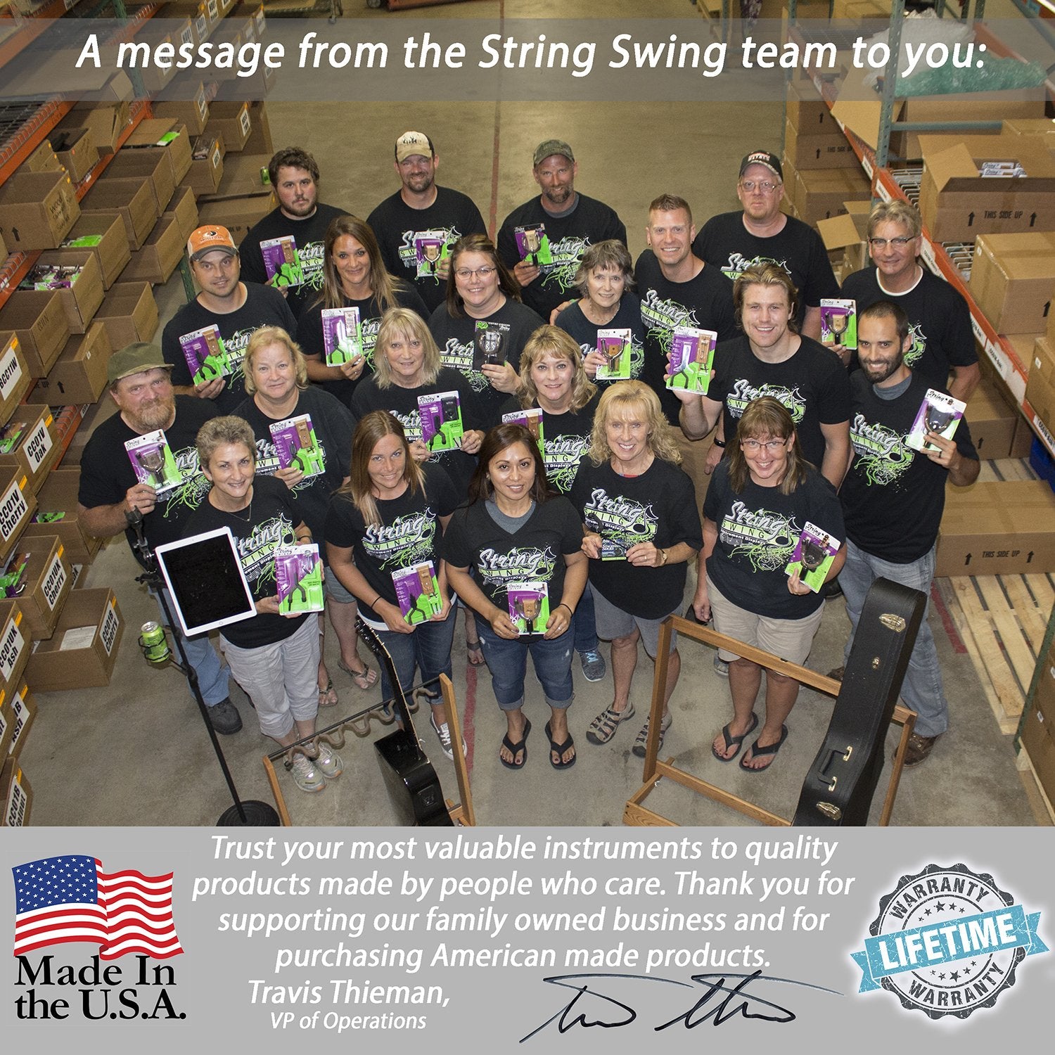 String Swing BCC11B Metal Home & Studio Wall Mount Banjo Hanger - Black