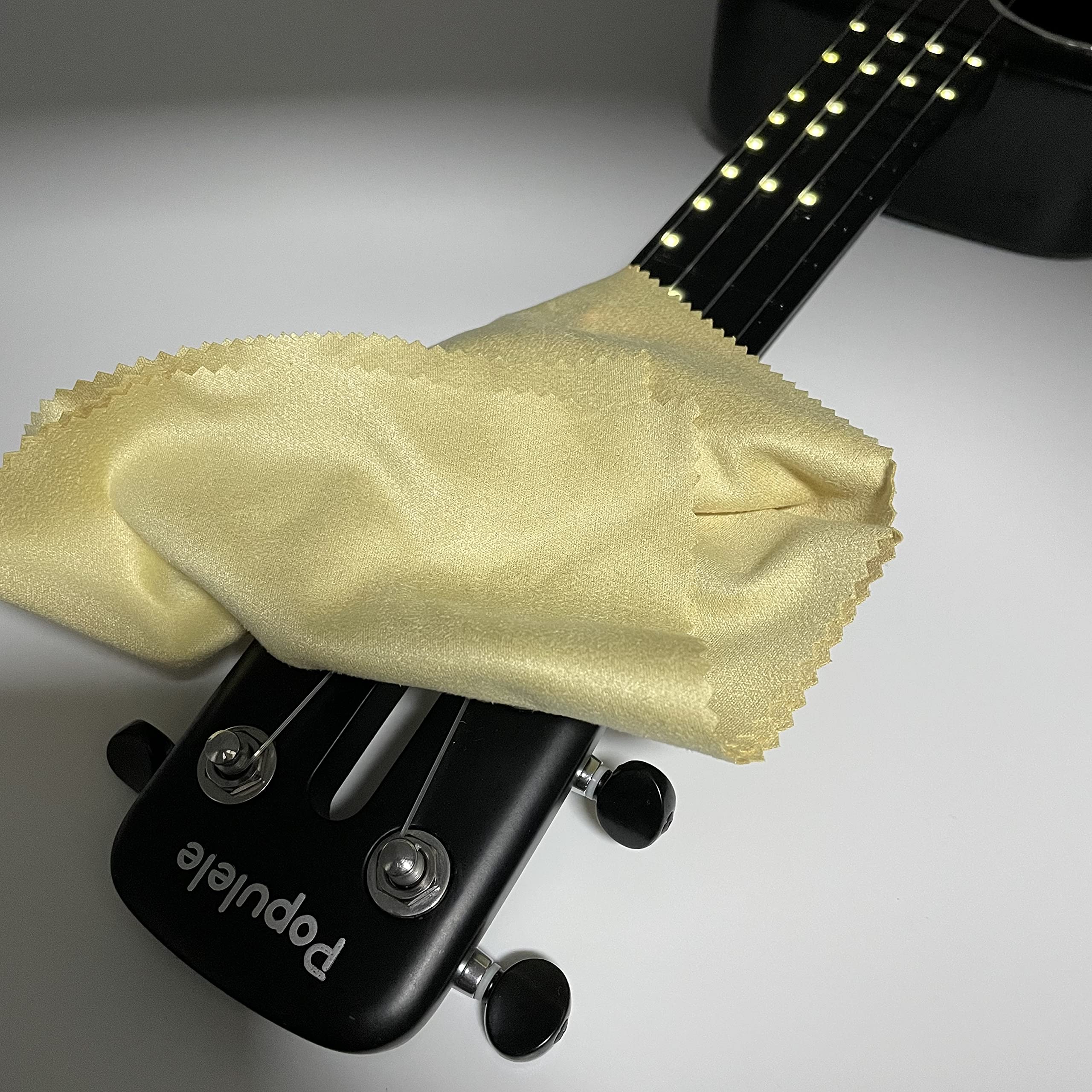 AAwipes Trumpet Cleaning Cloths Microfiber 12''x12'' (6-Pack, Yellow) Plush Polishing Cloths for Musical Instruments Cleaning Cl