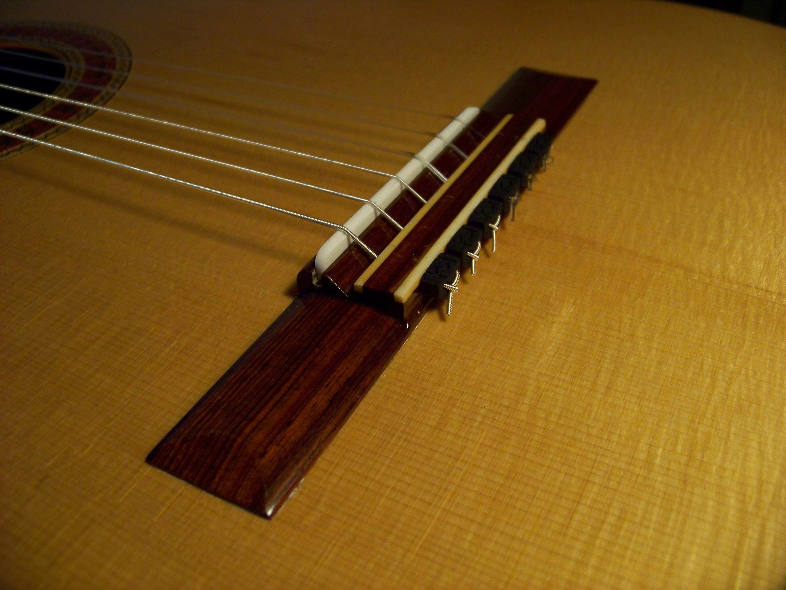 Rosette Diamond Secure Classical Guitar String Ties / New Low Profile BridgeBeads