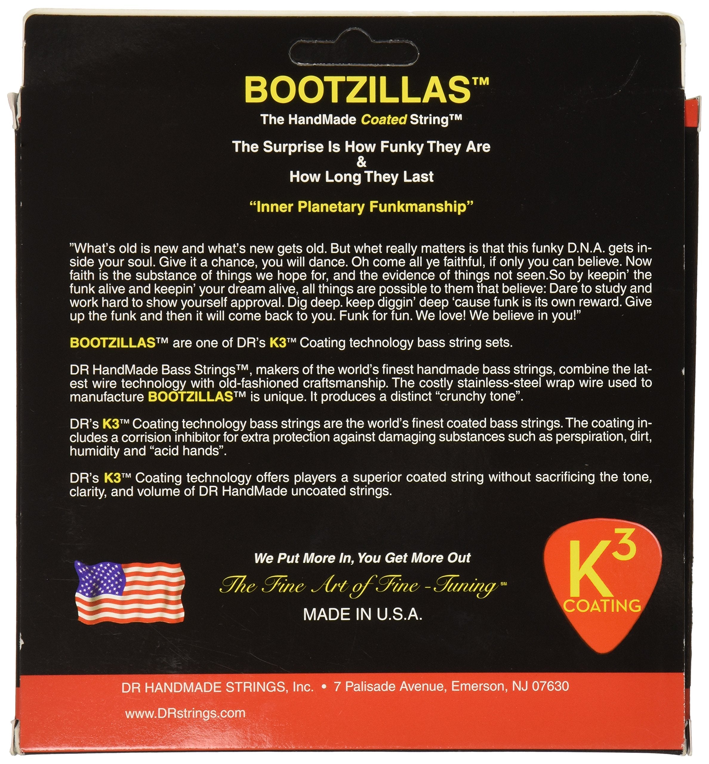 DR Strings Bass Strings, Bootzillas - Bootsy Collins Signature, 50-110