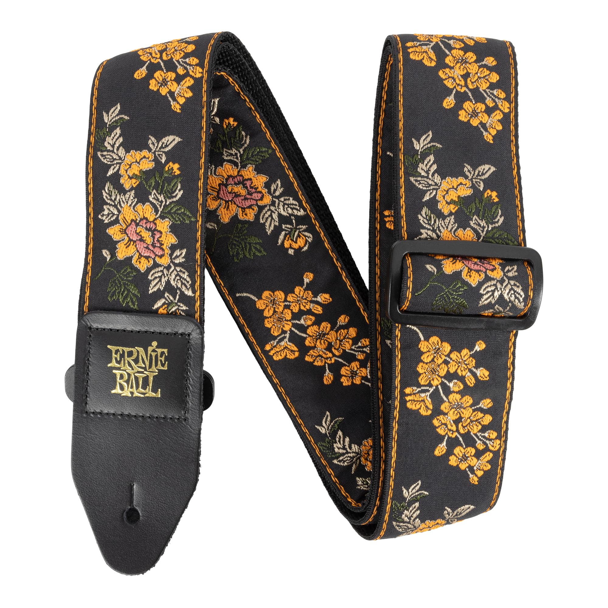 Ernie Ball Classic Jacquard Guitar/Bass Strap - Tangerine Blossom