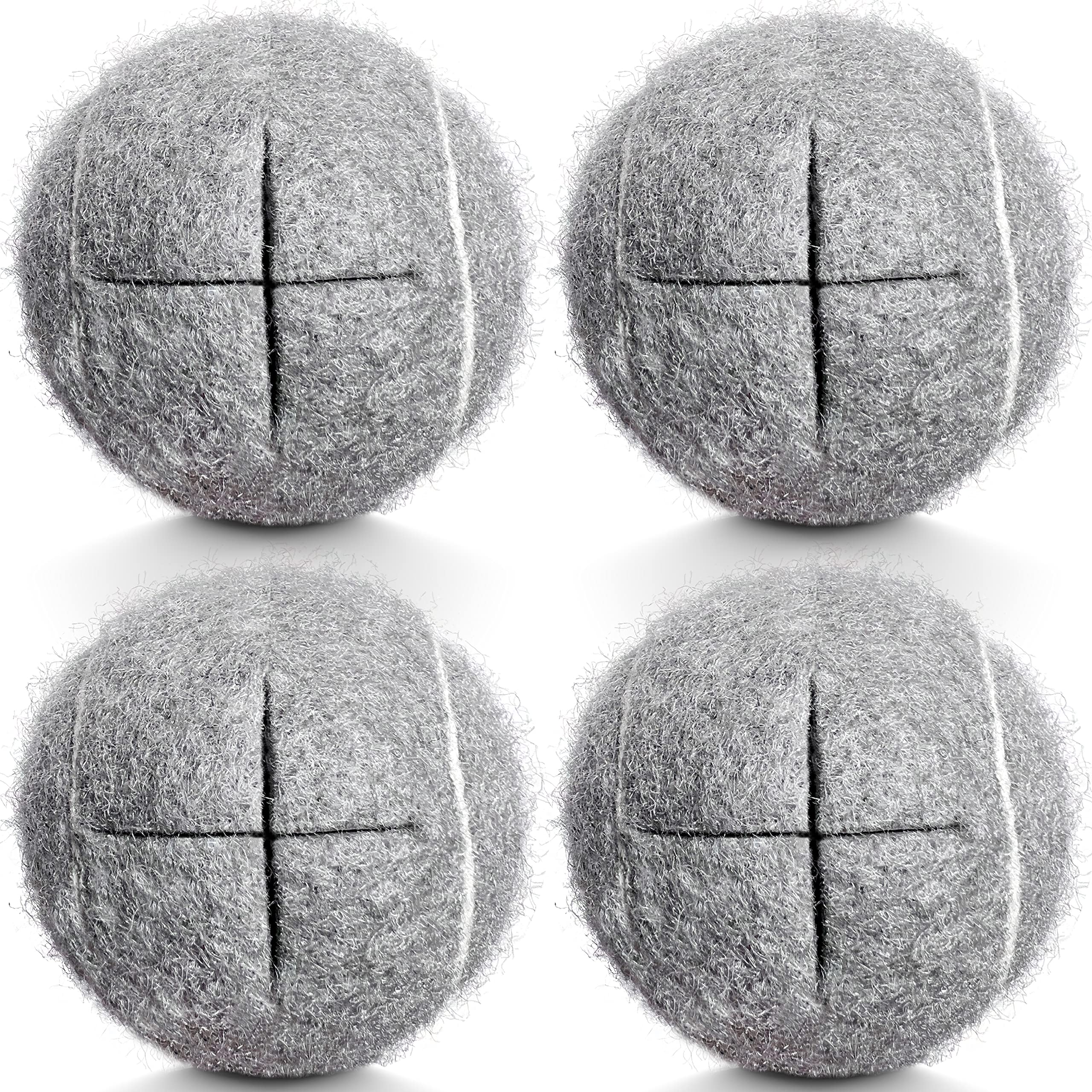 Hpwfhplf Precut Walker Tennis Balls, 4Pcs Tennis Balls For Chairs Desks Furniture Legs And Floor Protection (Grey)