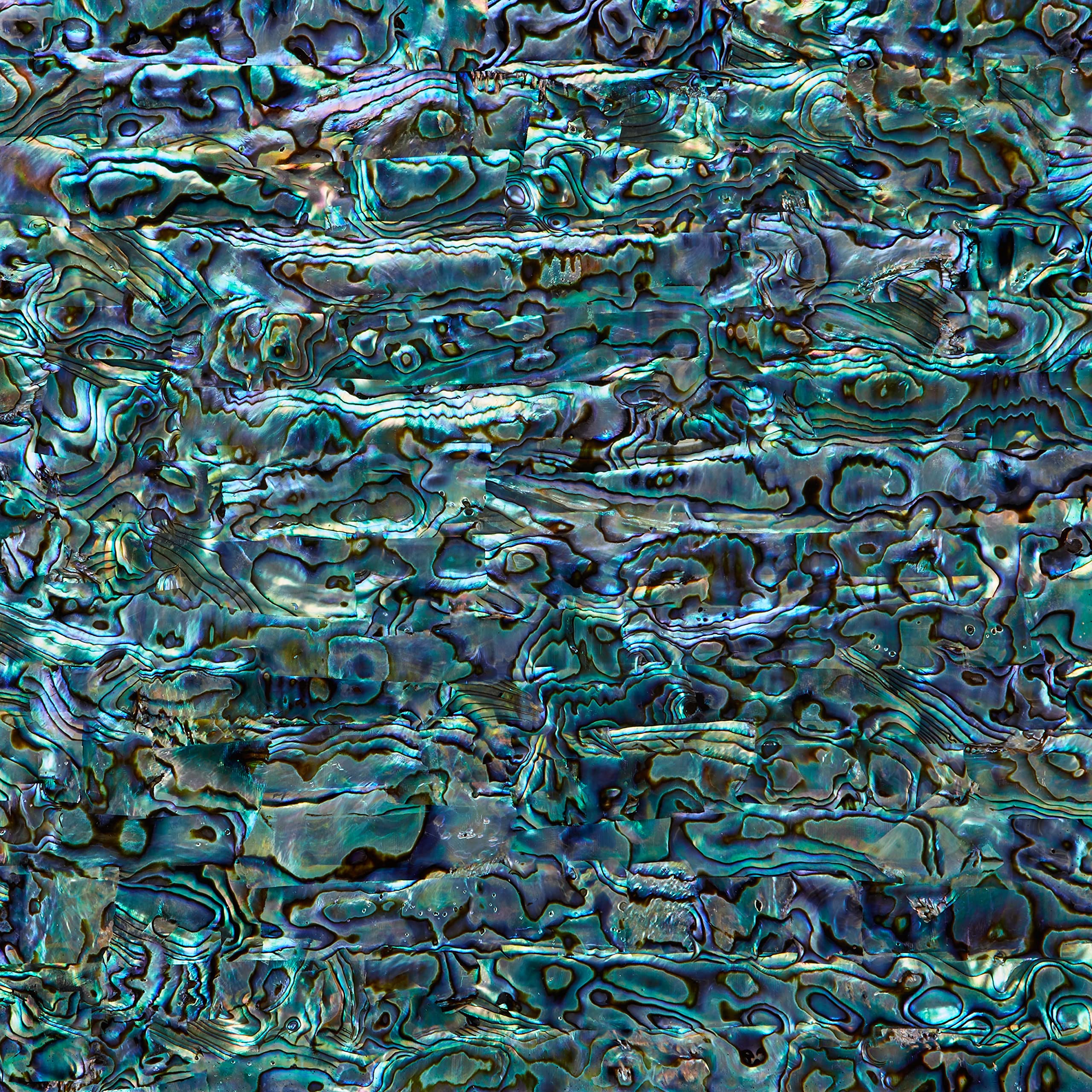 Abalone Shell Inlay Veneer For Diy Or Professional Inlay Embellishments - Sustainable New Zealand Paua Natural- With 3M Double S