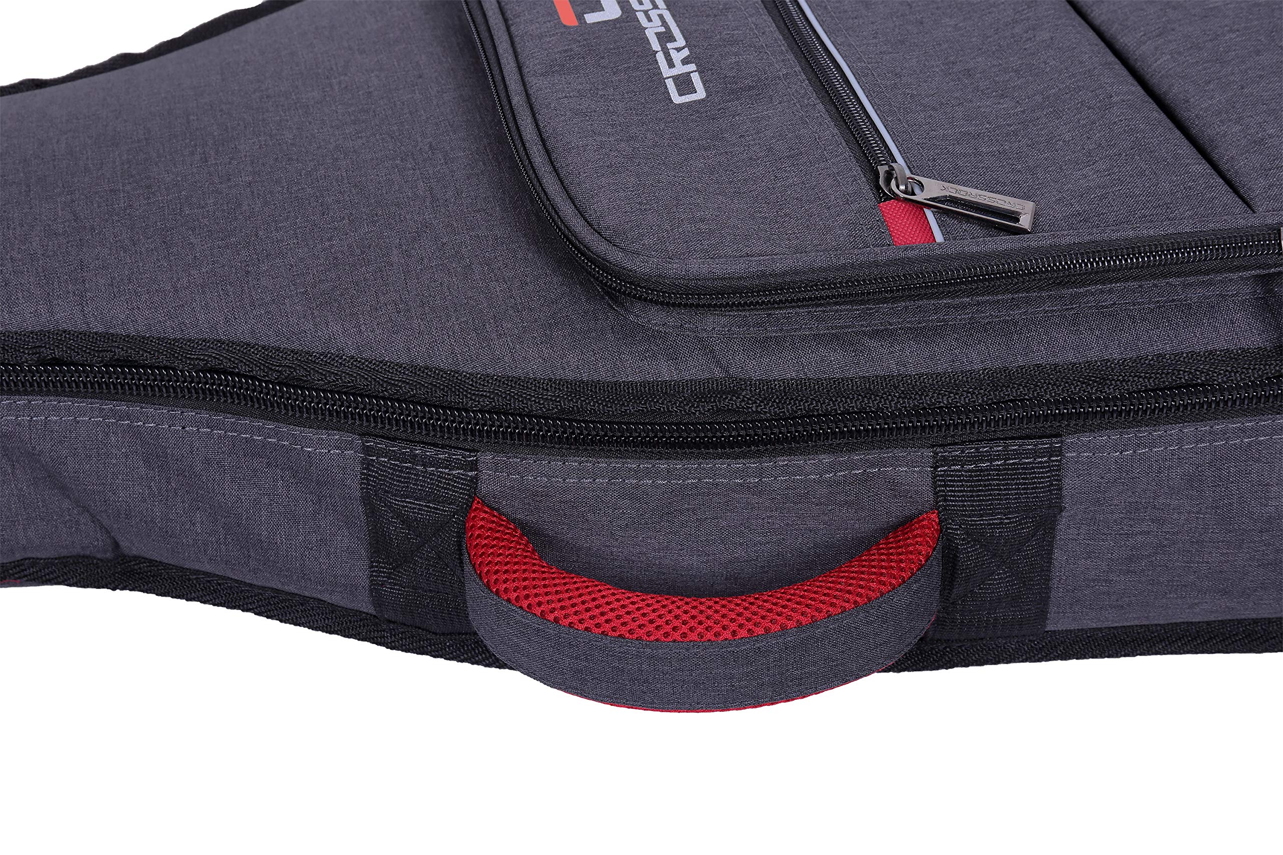 Crossrock CRSG107C Full Size Classical Guitar Bag, 10mm Padding, Backpack Available,Dark Grey (CRSG107CGR)