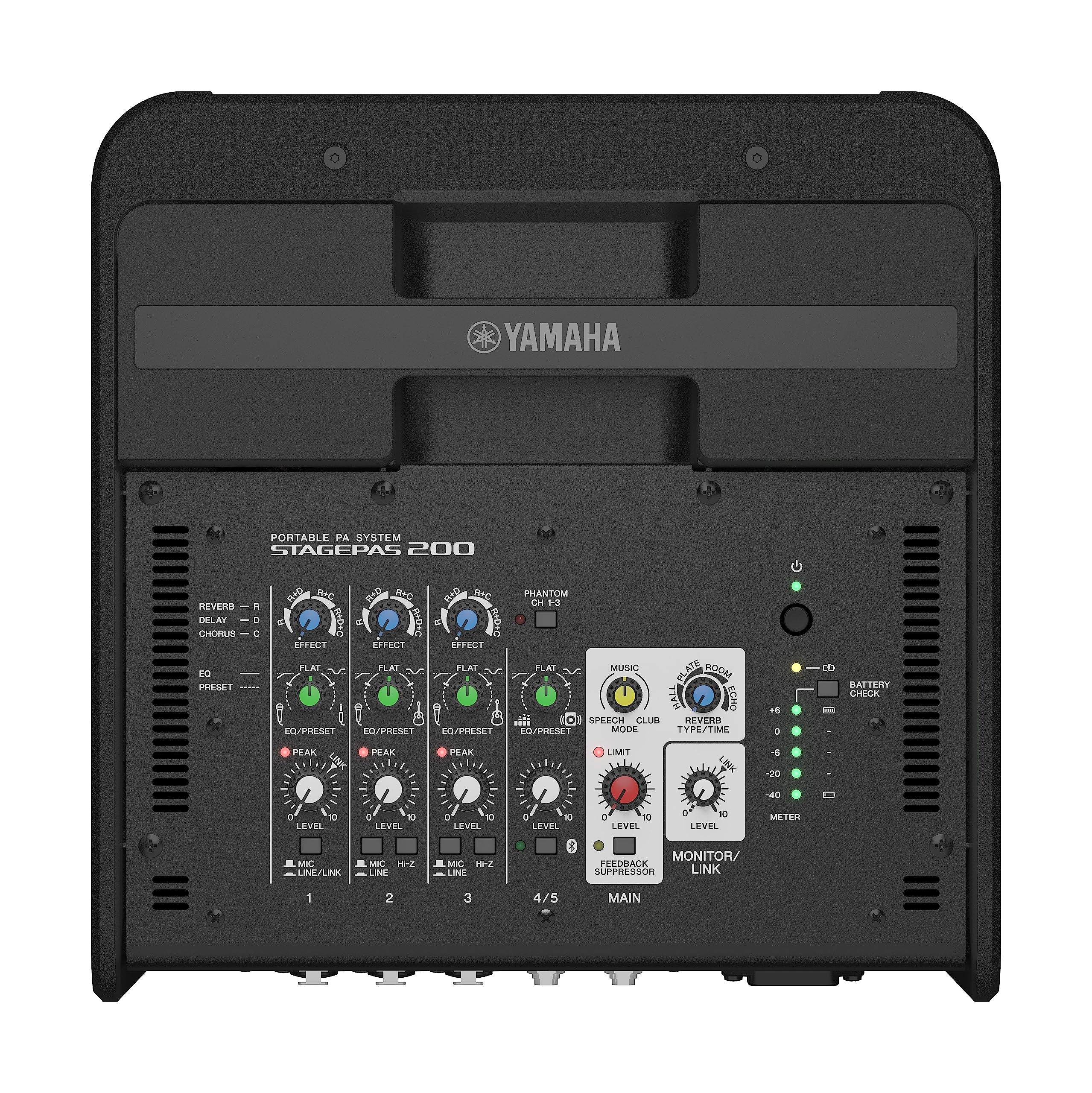 Yamaha STAGEPAS200BTR Portable 8" Battery Powered PA with 5-Input Mixer