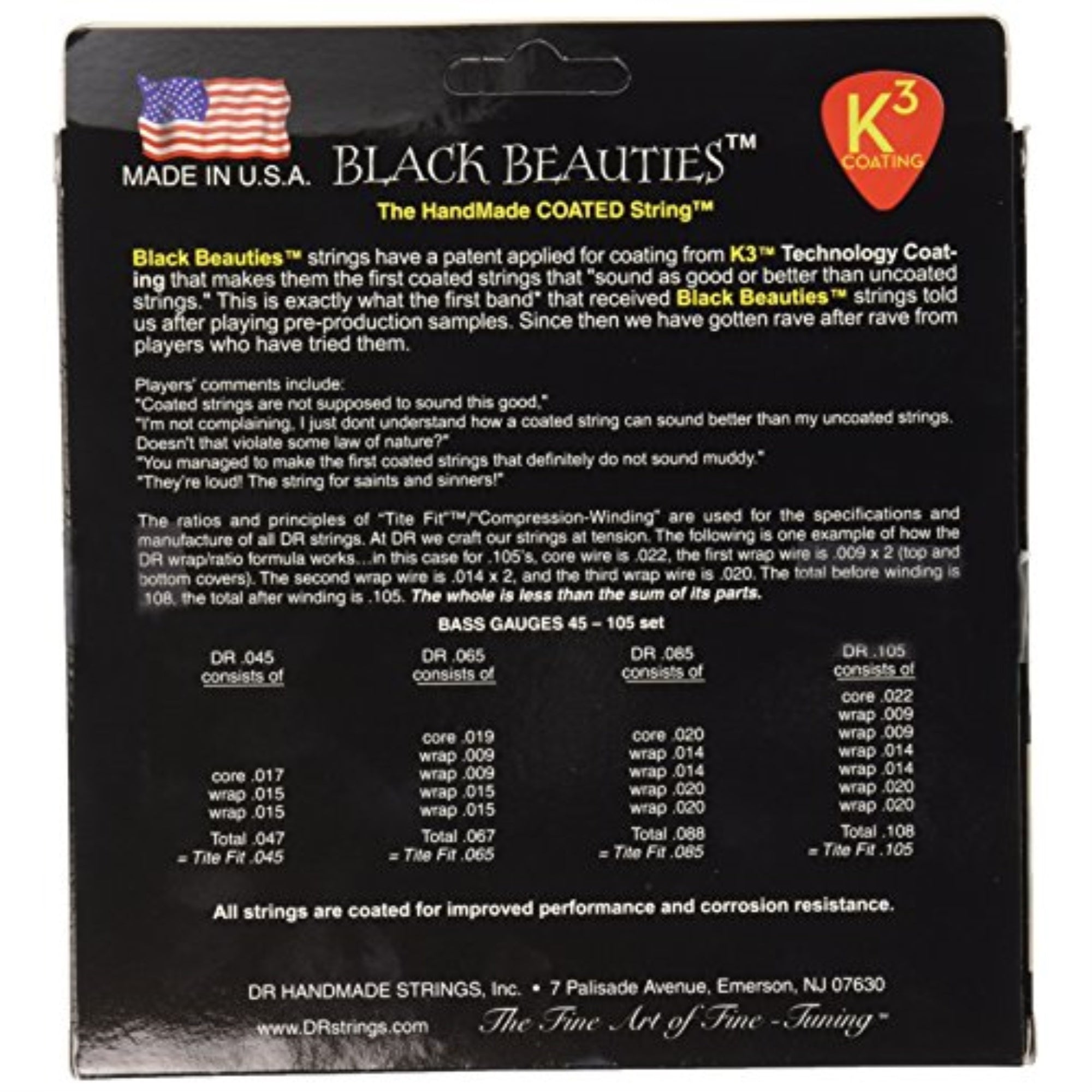 DR Strings Bass Guitar Strings (BKB6-30)