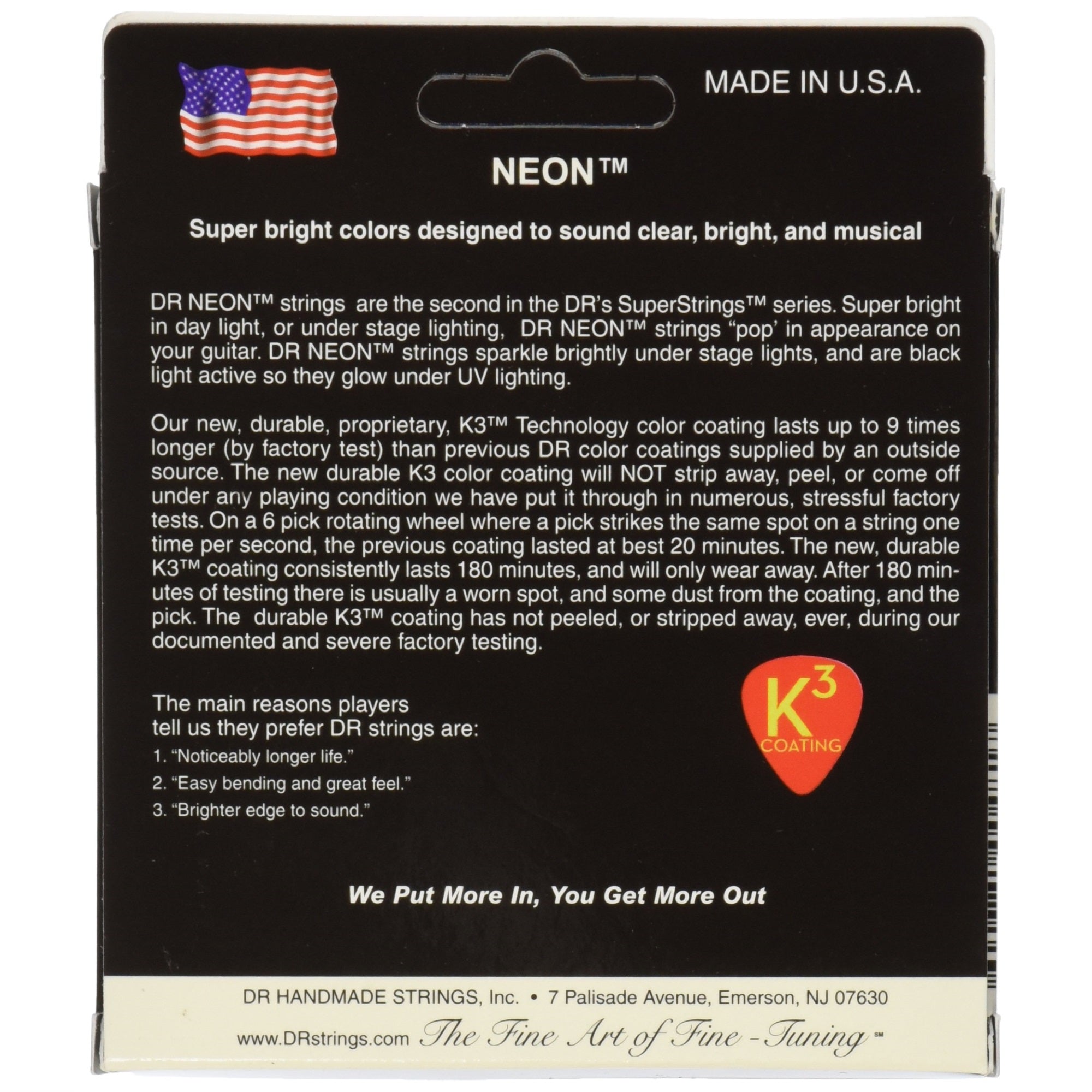 DR Strings HI-DEF NEON Acoustic Guitar Strings (NWA-11)