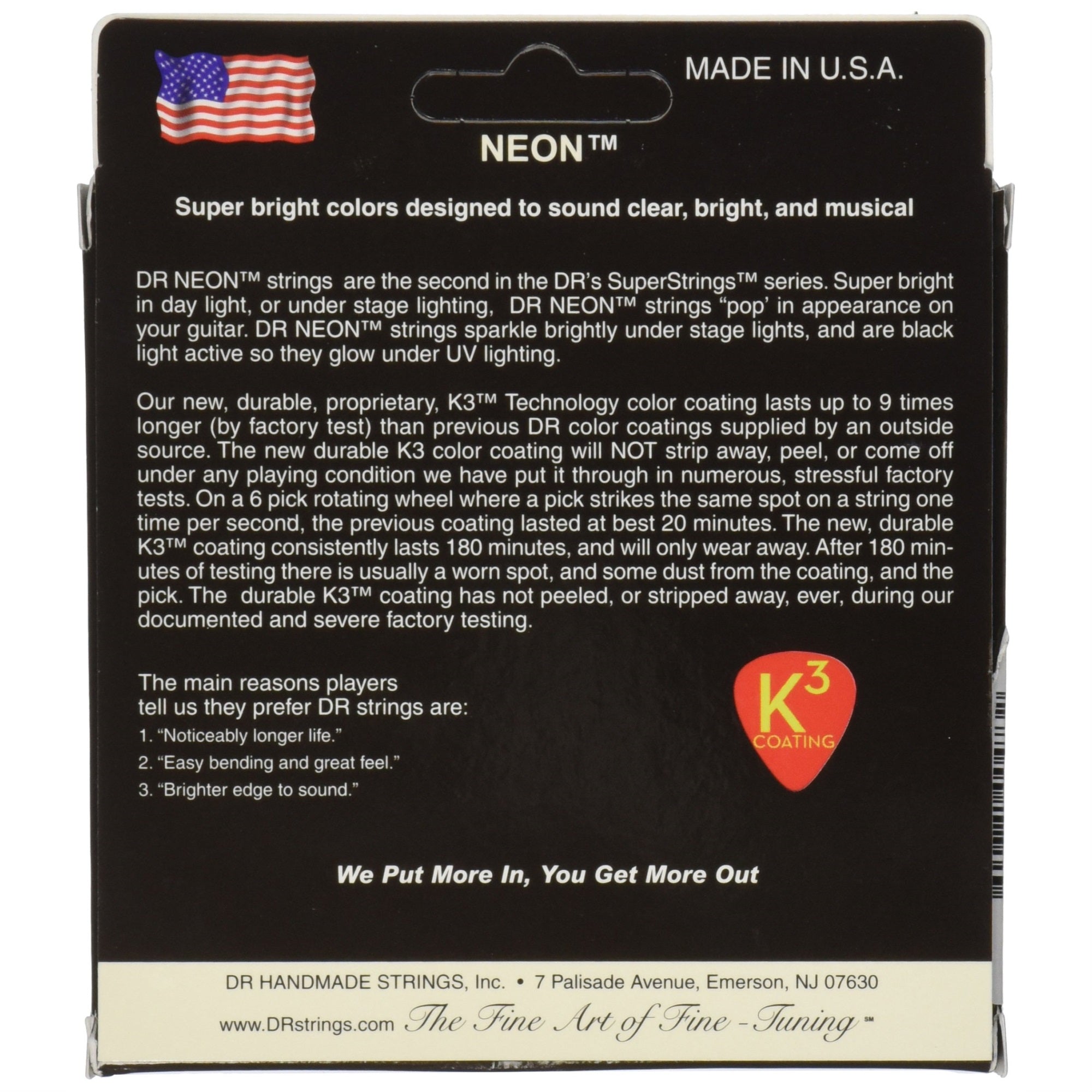 DR Strings HI-DEF NEON Electric Guitar Strings (NWE-9/46)