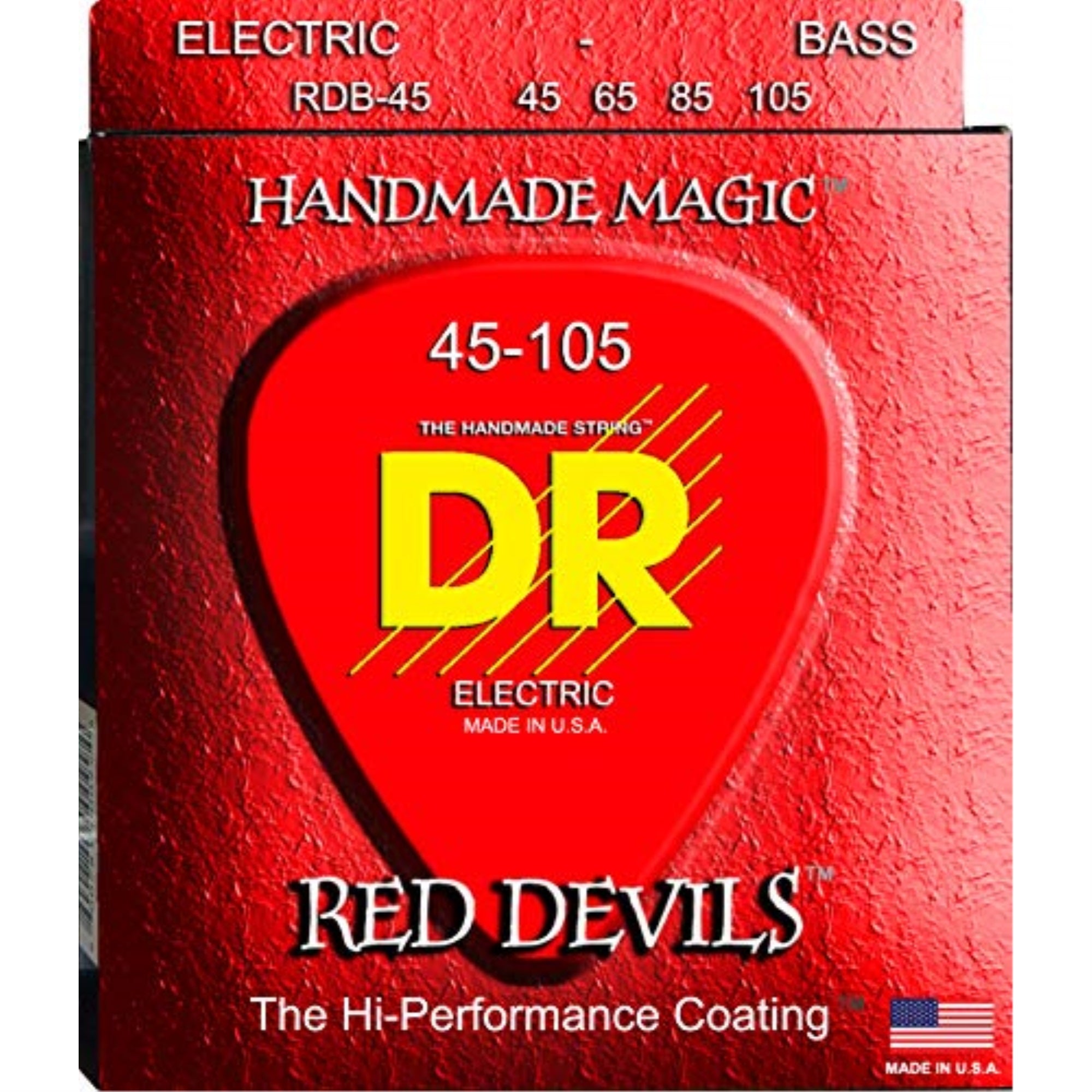 Red Devils - Red Colored Bass Strings: Medium 45-105