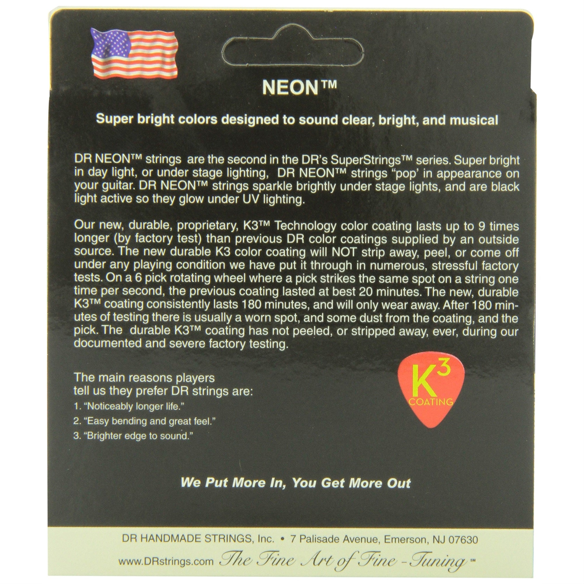 DR Strings HI-DEF NEON Acoustic Guitar Strings (NWA-12)