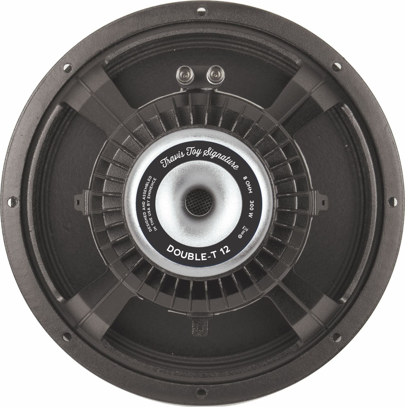 Rated at 300 watts, the Travis Toy Signature Double-T 12 pedal steel guitar speaker features a tight low end, a midrange bite th