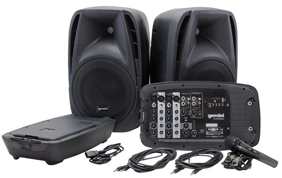 Portable Pa System Ultra Lightweight And Extremely Compact W/2-Way High Power Passive Pa Speaker