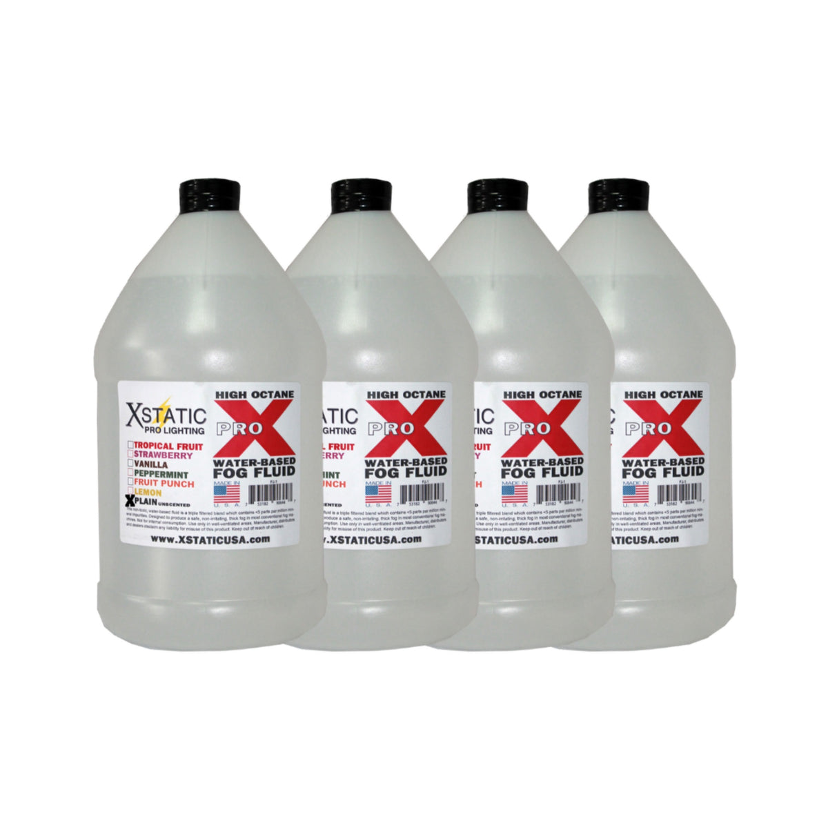 Prox Fj-1 Assorted Scents Dj Fog Fluid Water Based Fog Machine Liquid Replacement - 1 Gallon