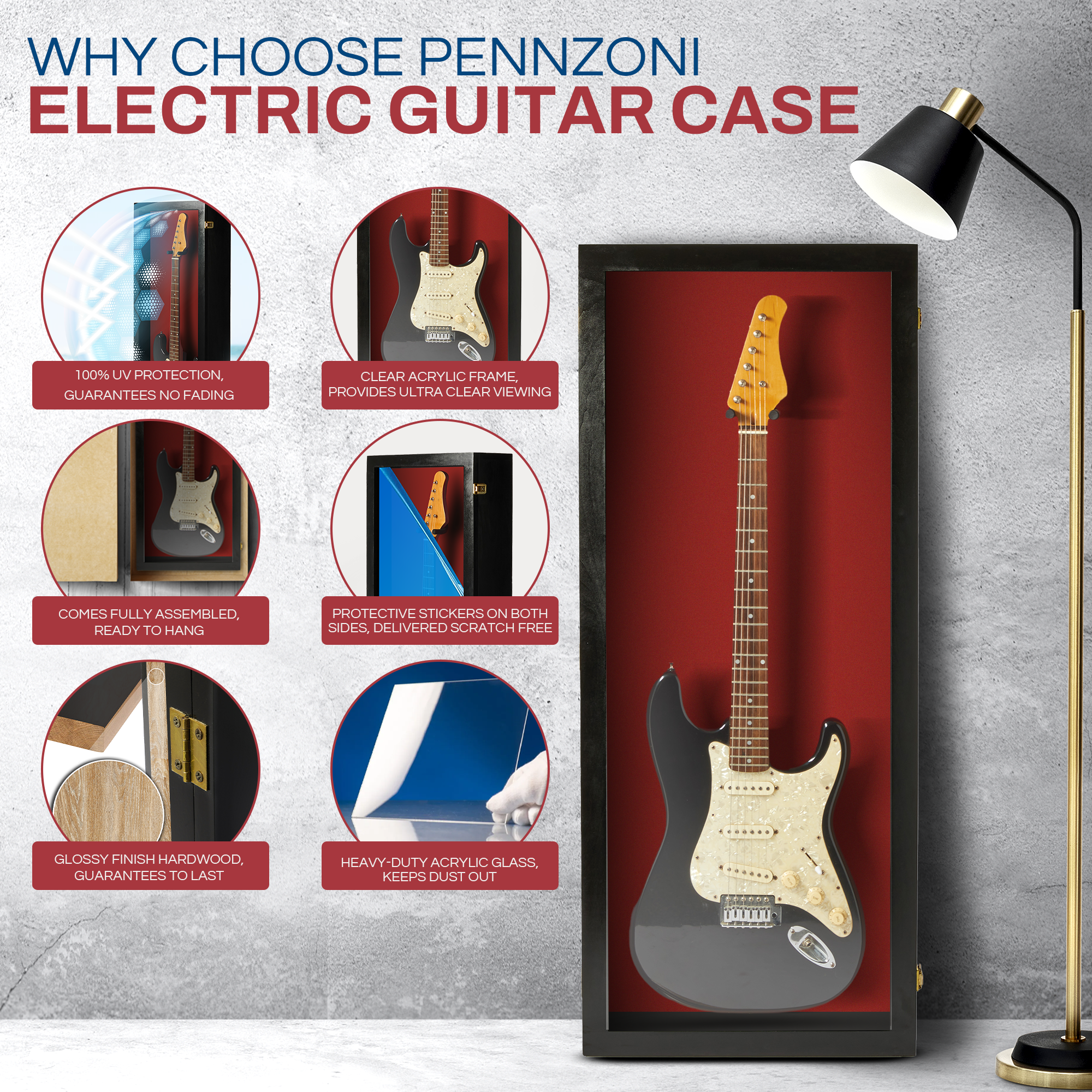 Electric Guitar Display Case