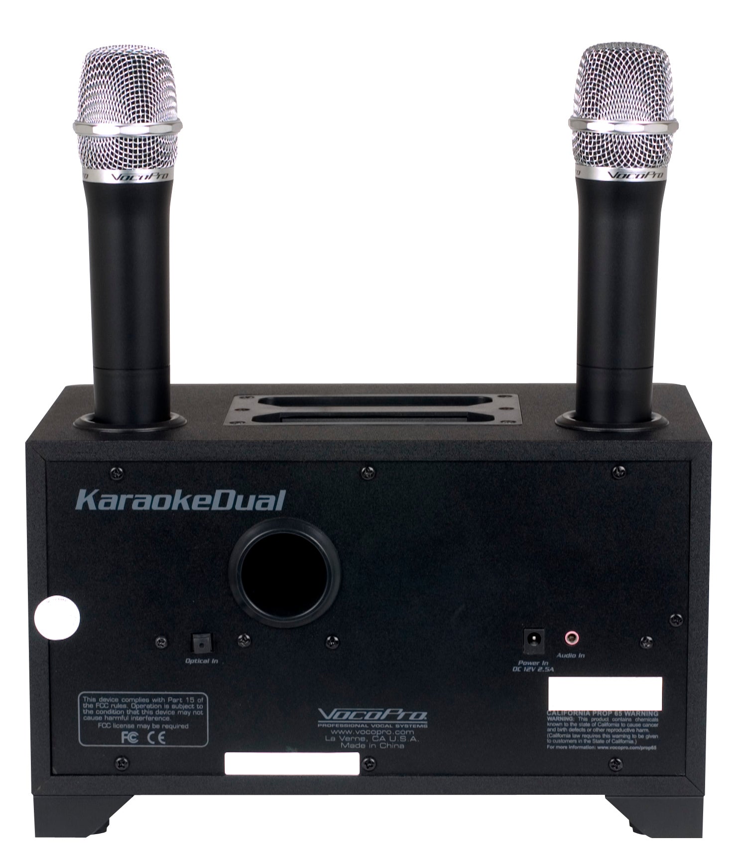 Karaokedual - 100W Tablet/Smart Tv Karaoke System With Dual Wireless Mics & Vocal Eliminator