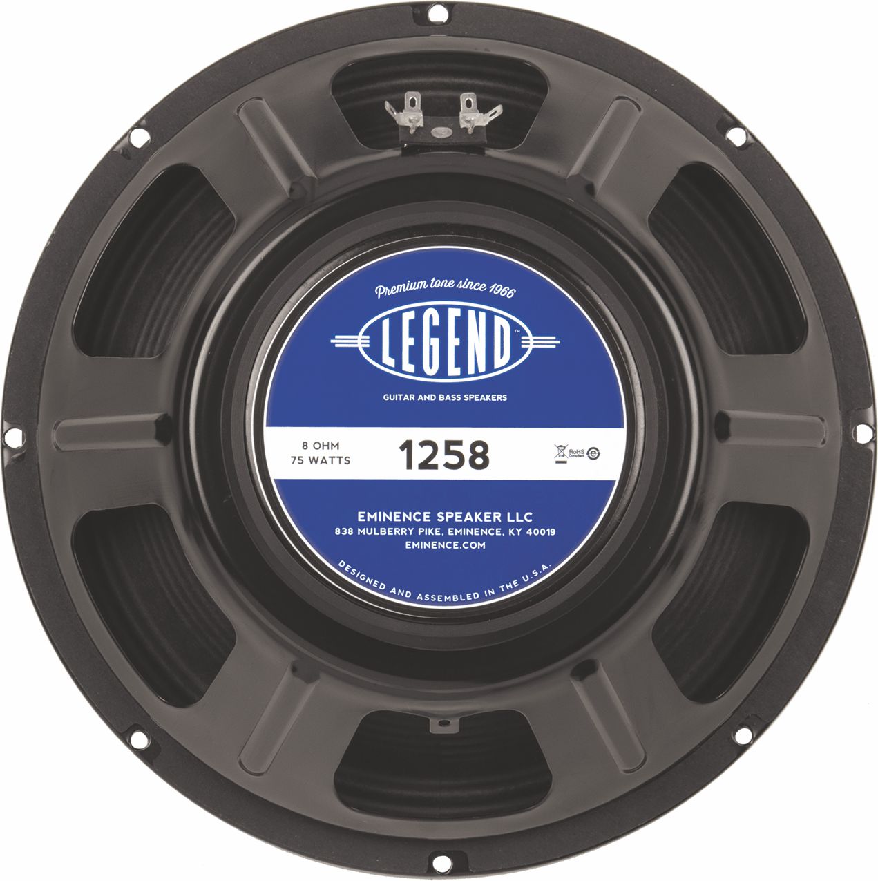 12-In Guitar Speaker, 75W, 8 Ohms W/Copper Voice Coil