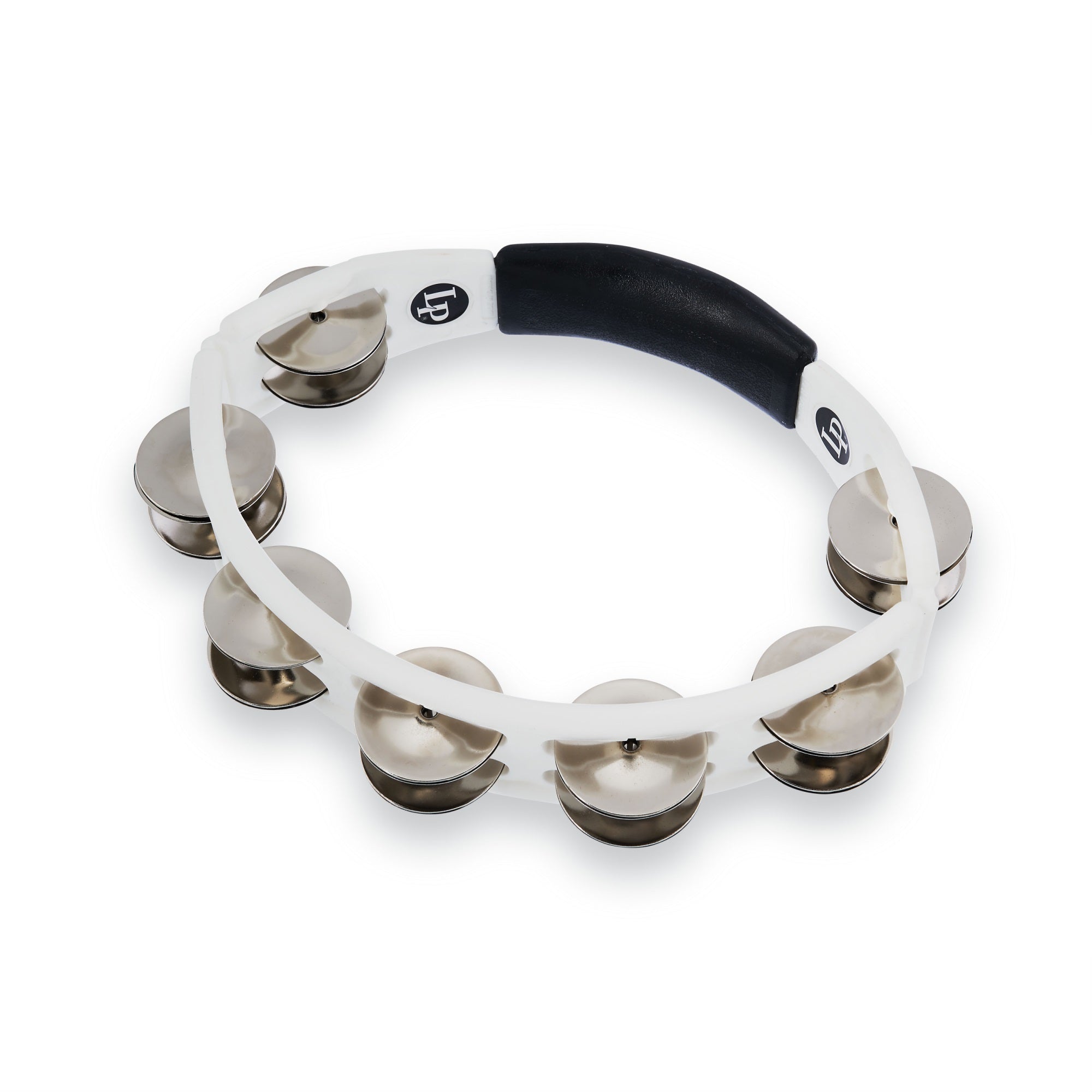 CYCLOPS HANDHELD TAMBOURINE WHITE STEEL