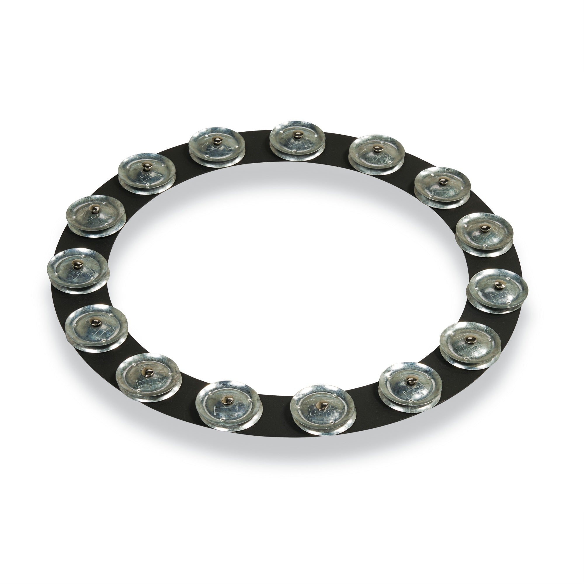 14IN TAMBO-RING BLACK SAND W/GALV JINGLE