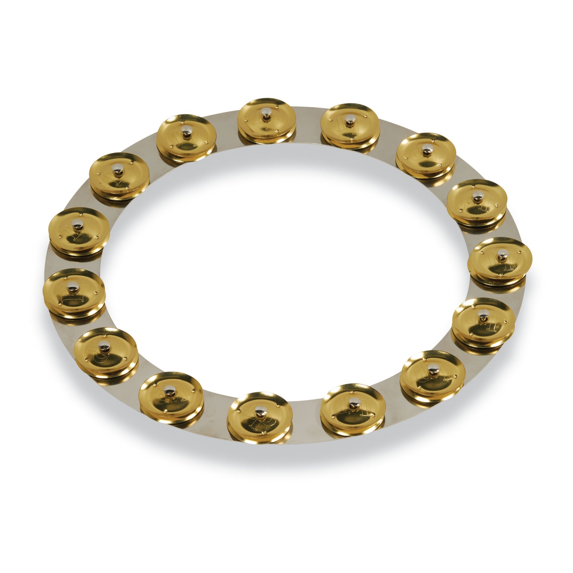 14IN TAMBO-RING STAIN STL W/BRASS JINGLE