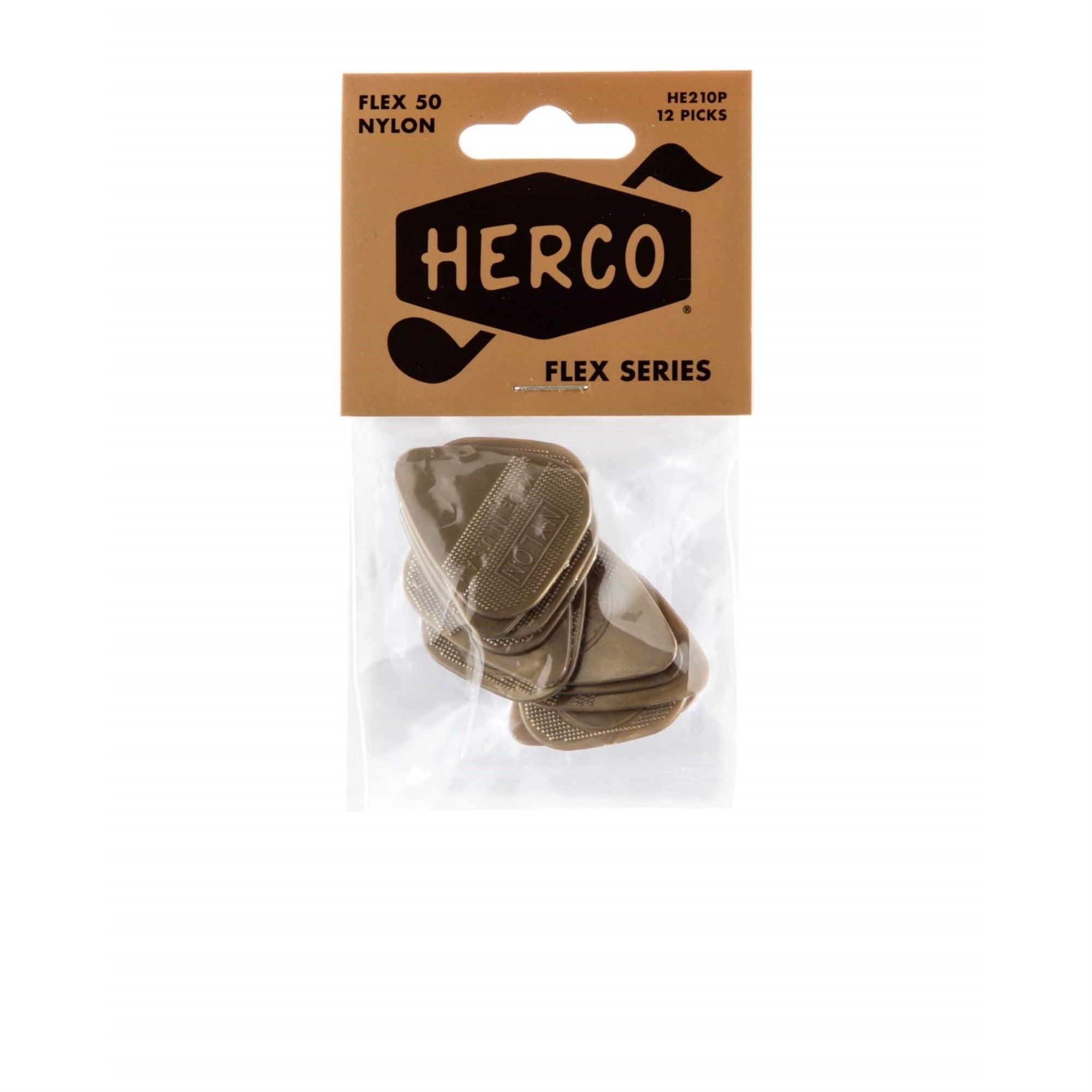 Dunlop He210P Herco .50 Nylon Flex Picks (12 Picks)