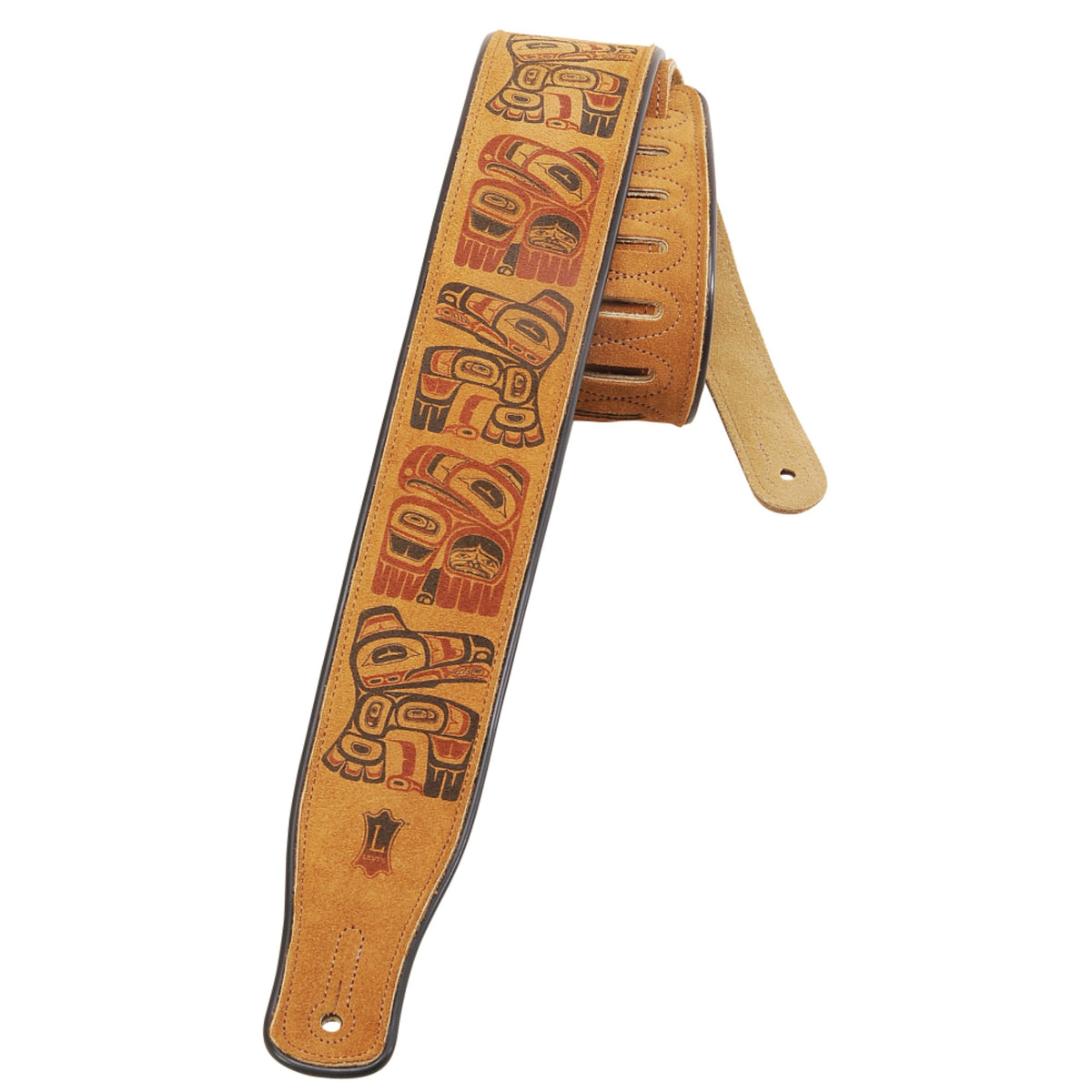 2 1/2'' Wide Honey Suede Guitar Strap / Natural