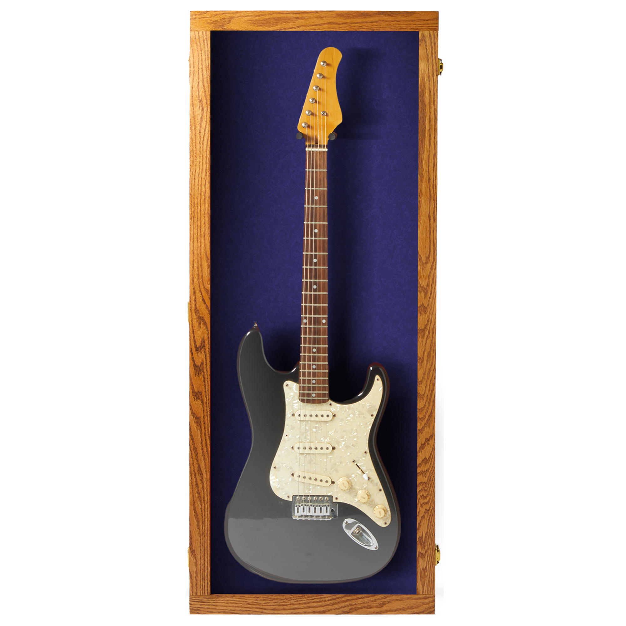 Electric Guitar Display Case - Premium Oak