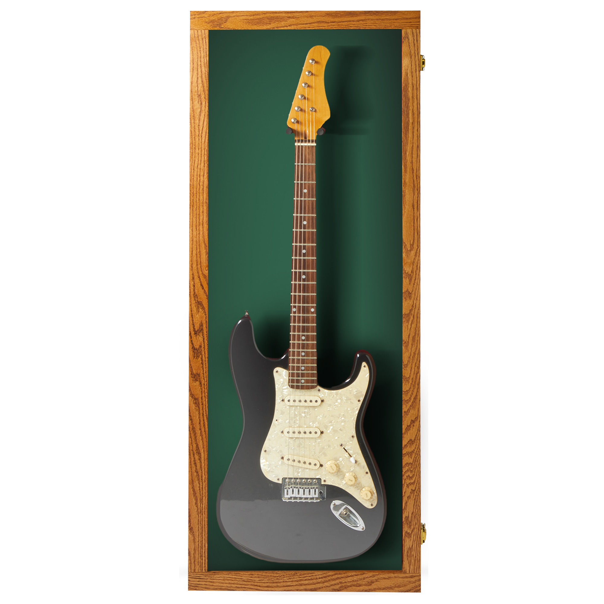 Electric Guitar Display Case - Premium Oak
