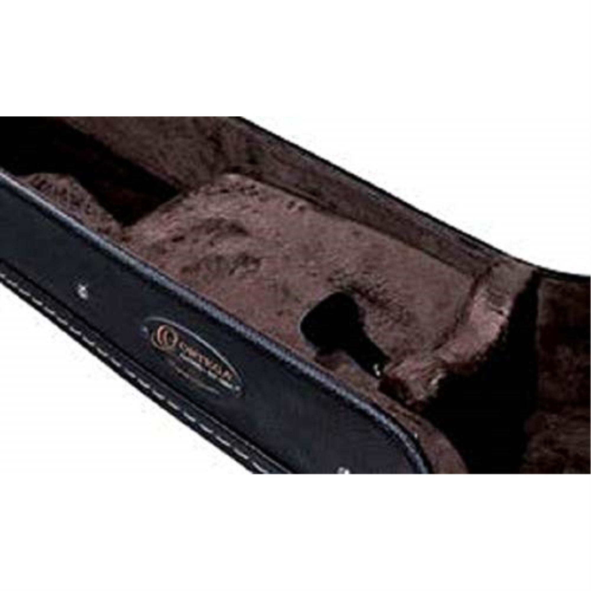 3/4 Classical Guitar Economy Hardshell Case - 15 mm Velvet Padding - Black with Chrome Hardware