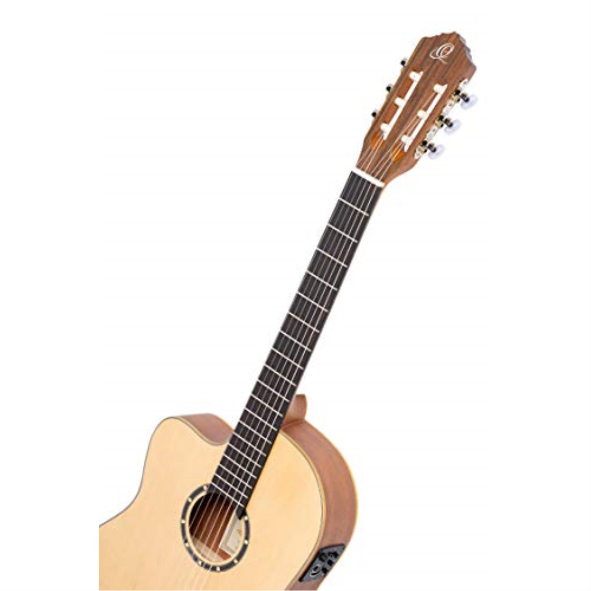 Family Series Thinline Acoustic-Electric Left-Handed Nylon Classical 6-String Guitar with Bag