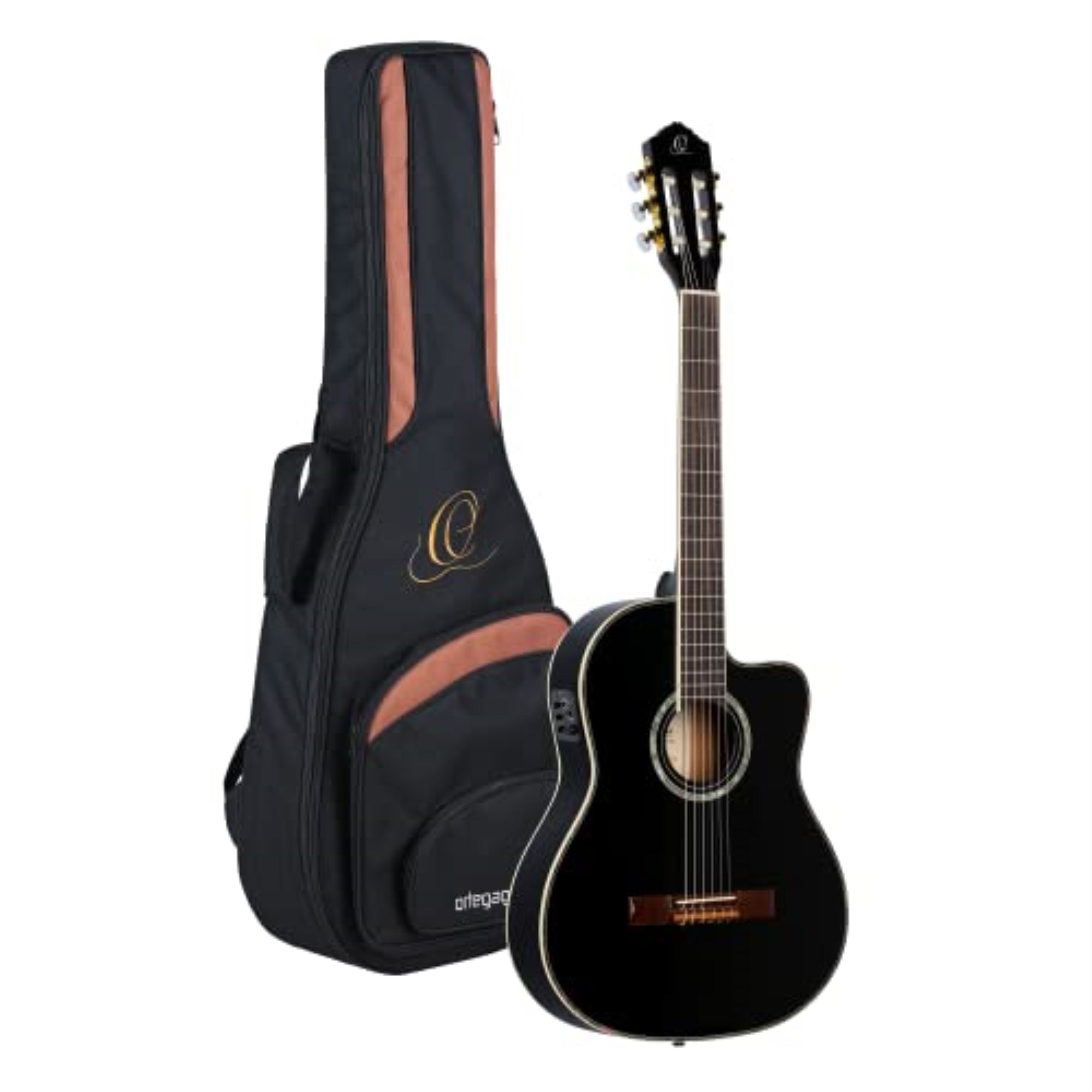 Family Series Pro Solid Top Thinline Acoustic-Electric Nylon Classical Guitar With Bag