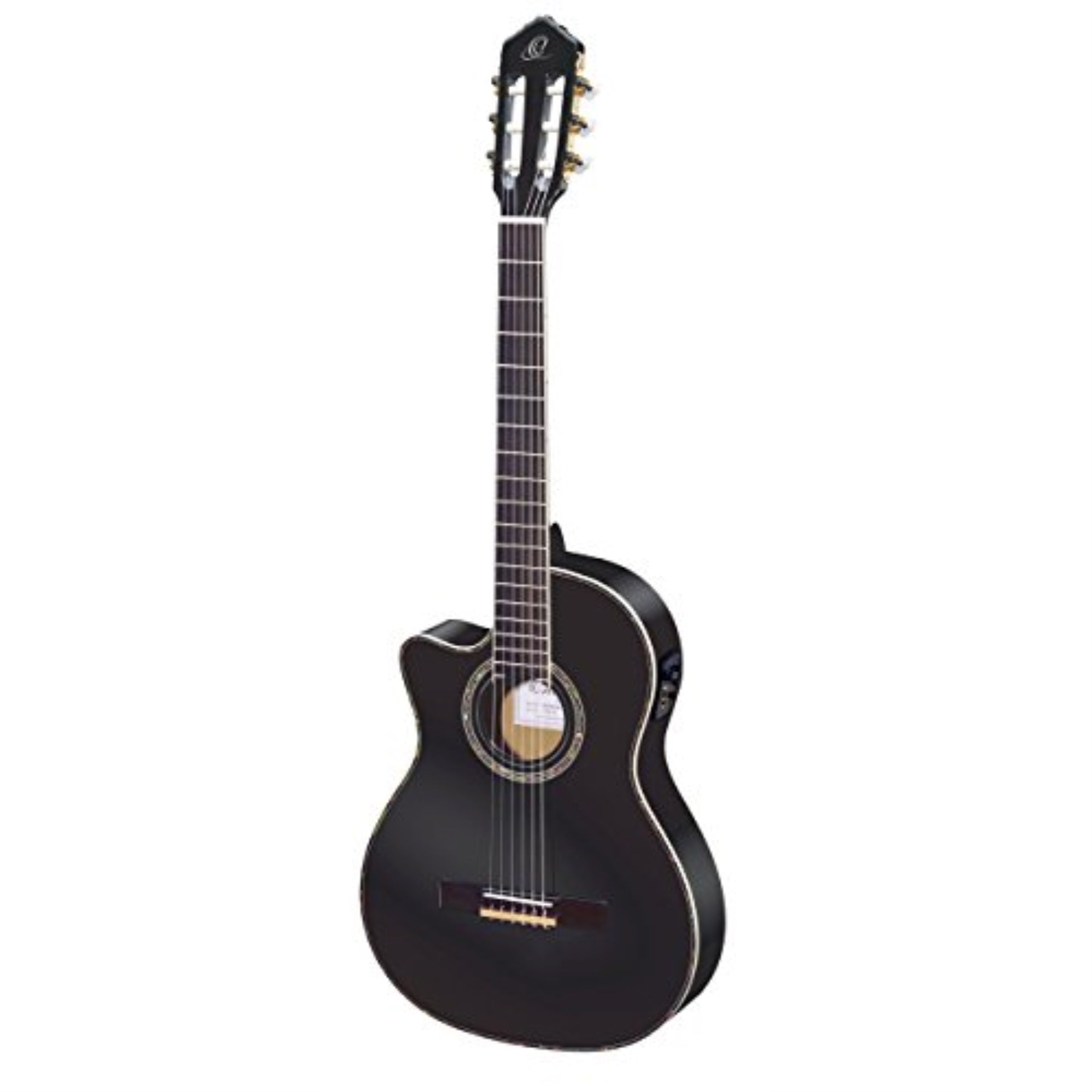 Family Series Pro Left-Handed Solid Top Thinline Acoustic-Electric Nylon Classical Guitar With Bag
