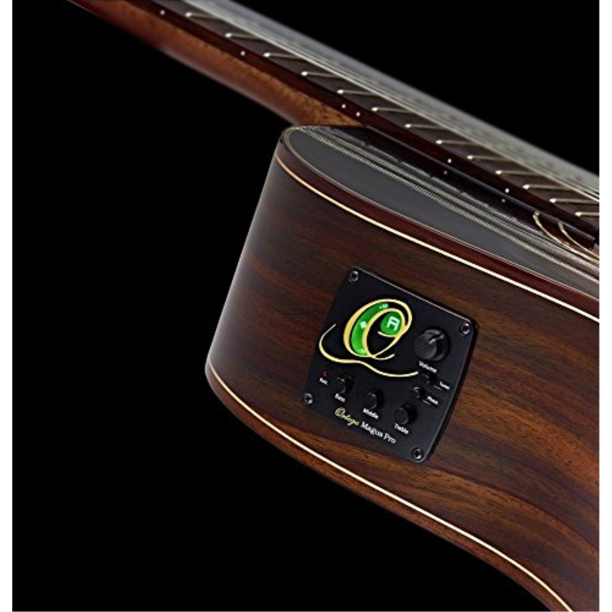 Family Series Pro Solid Top Thinline Acoustic-Electric Nylon Classical Guitar with Bag