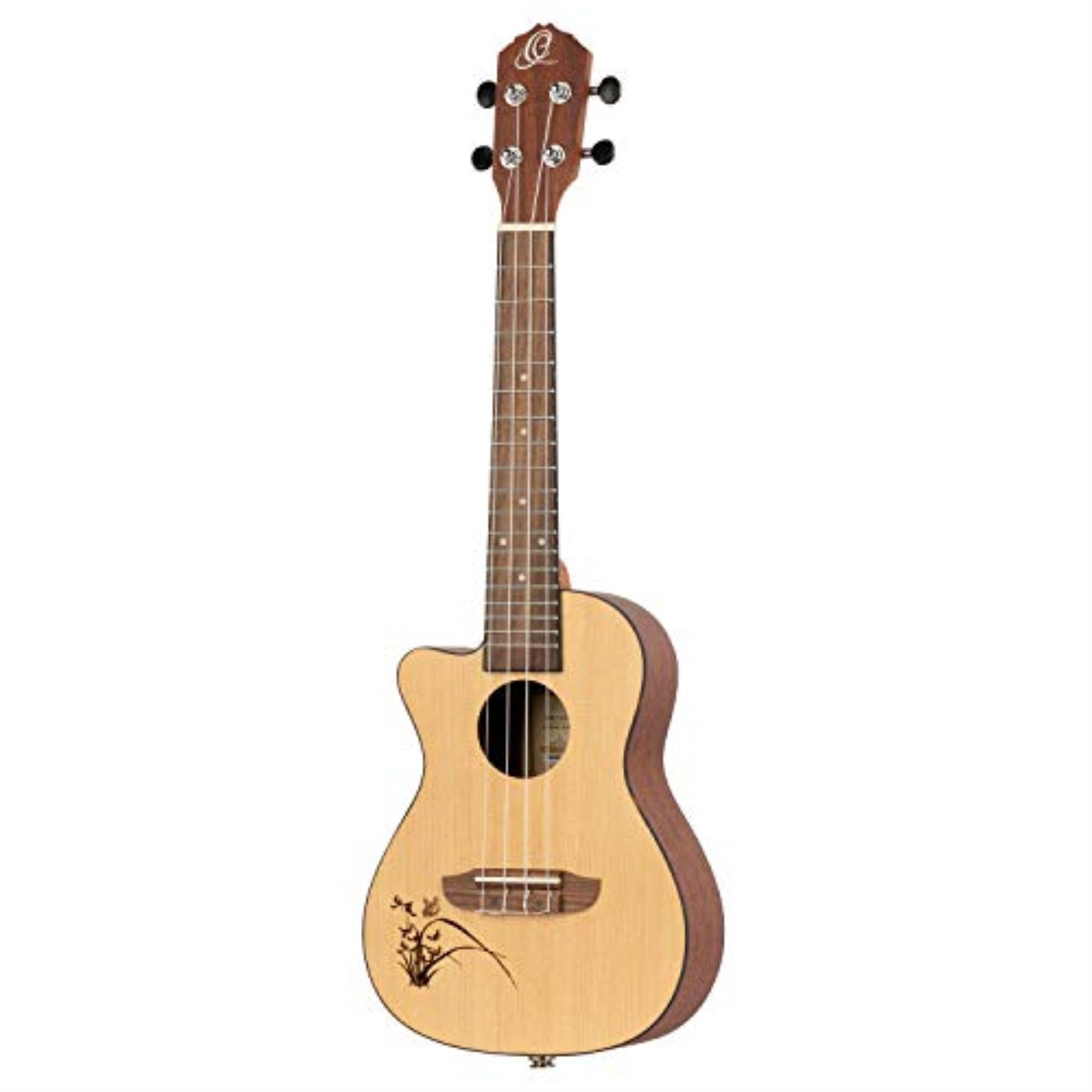 Bonfire Series Left-Handed Concert Acoustic-Electric Ukulele