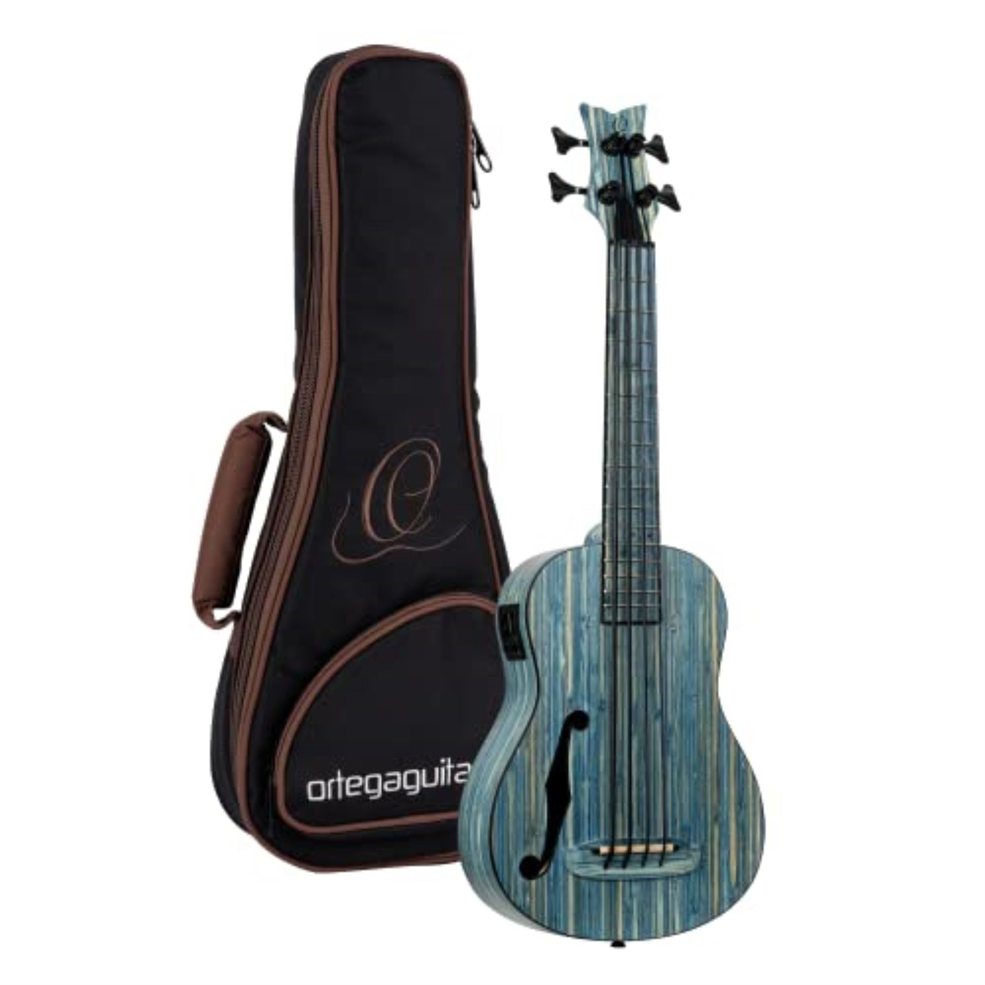 Bamboo Series All Solid Acoustic-Electric Uke-Bass With Bag