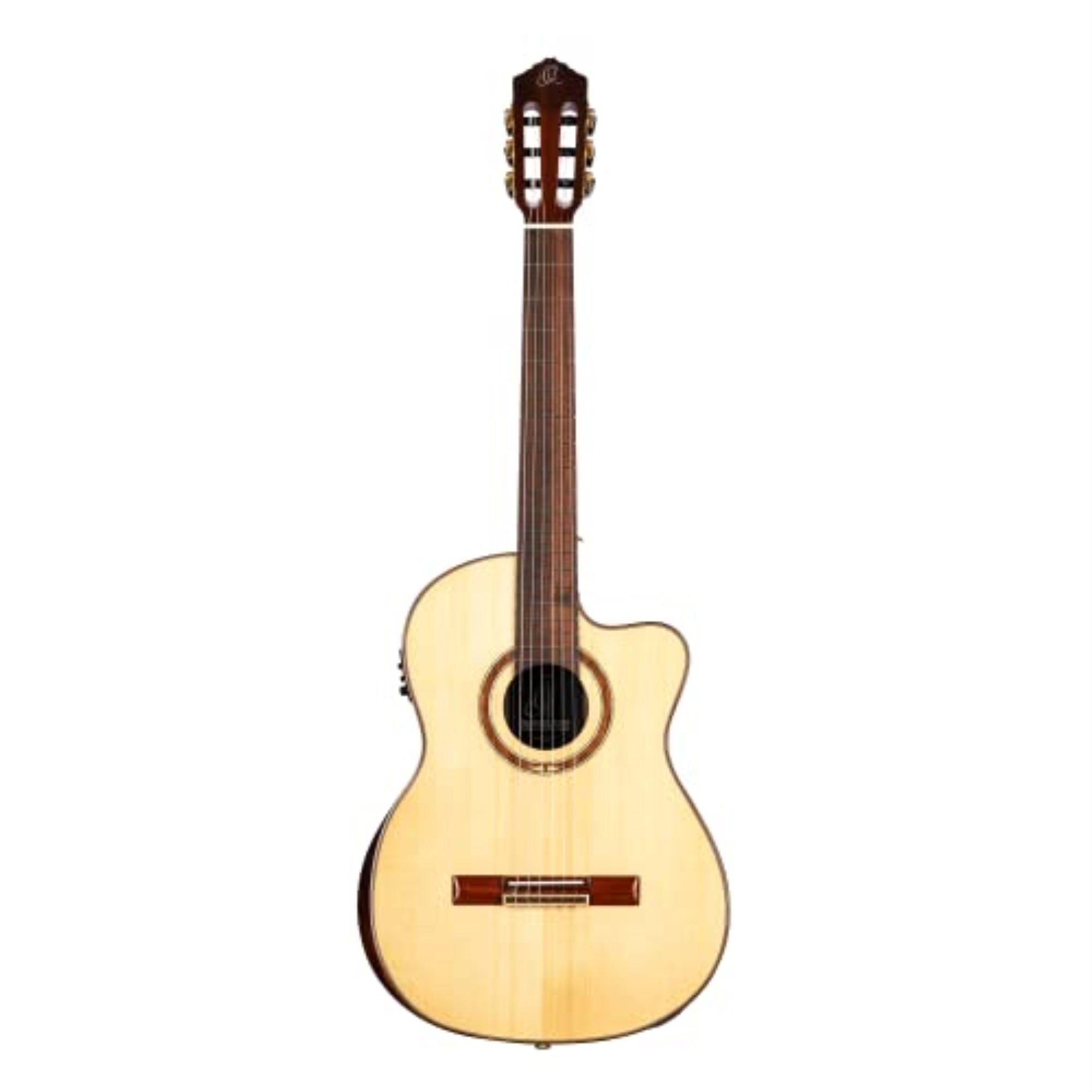 Private Room Striped Ebony Suite with Arm Rest Solid Top Slim Neck Acoustic-Electric Nylon Classical Guitar with Bag
